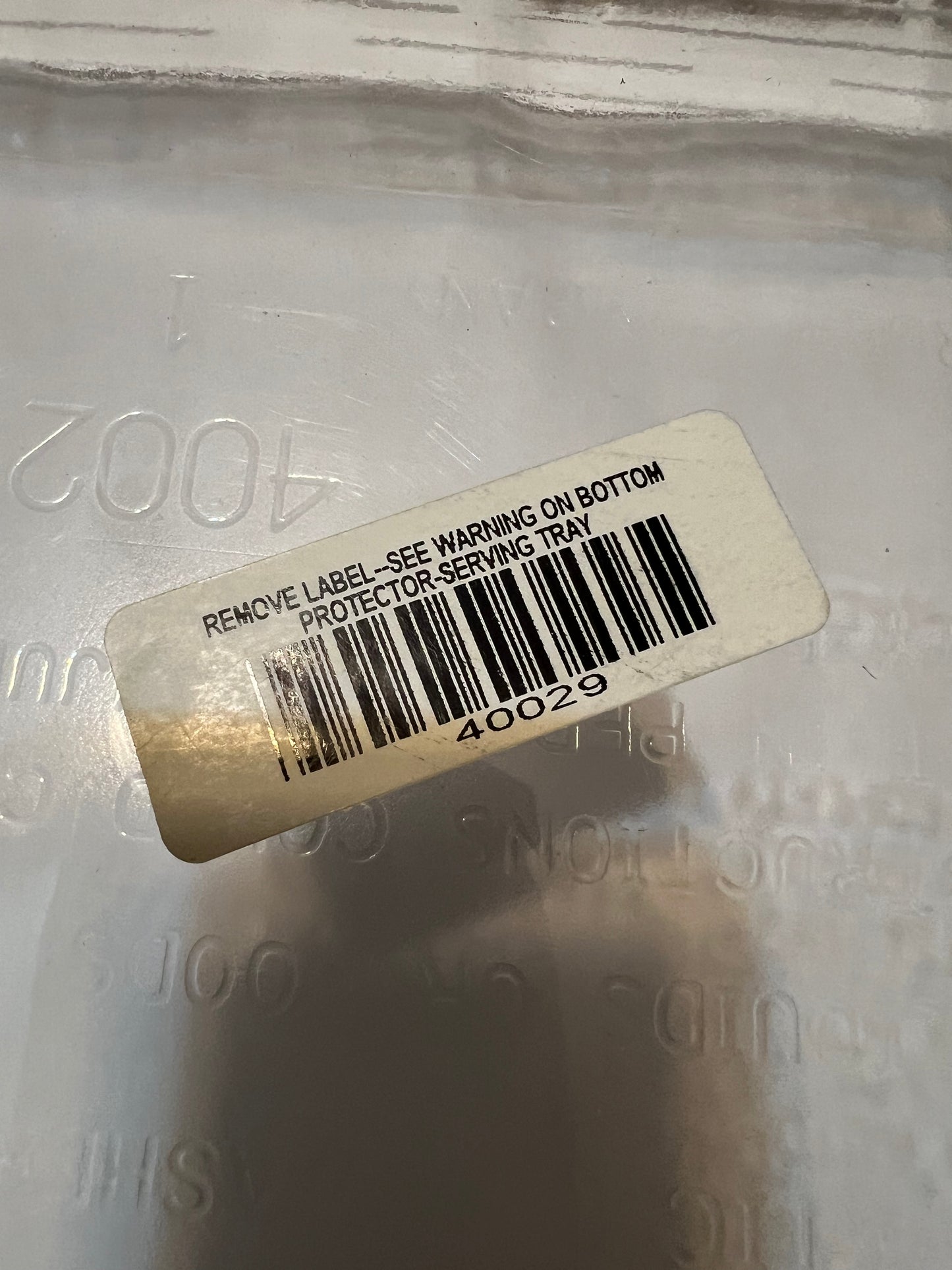 #40029 Longaberger serving tray protector with side cut outs