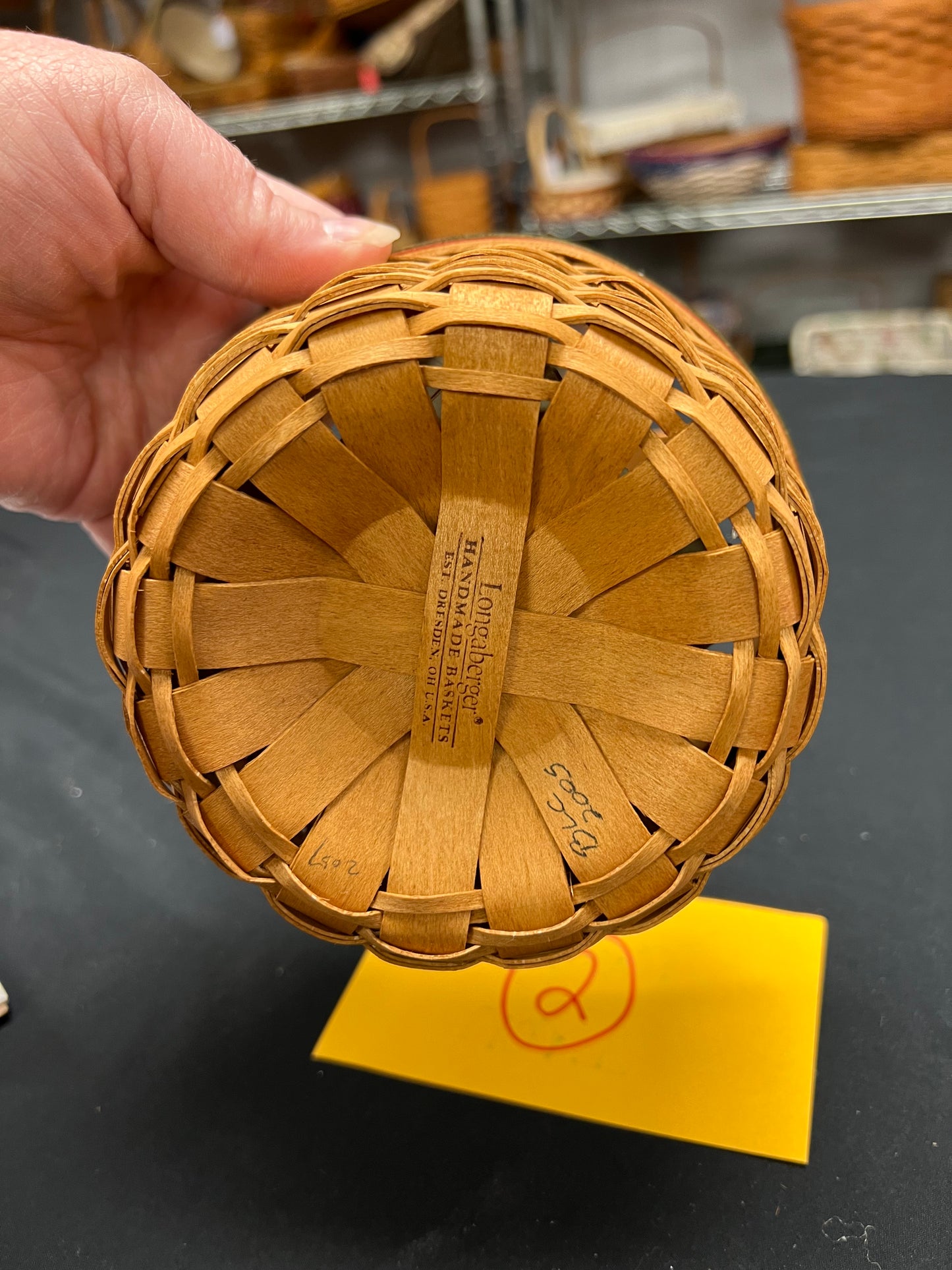 Longaberger 2005 holiday helper basket