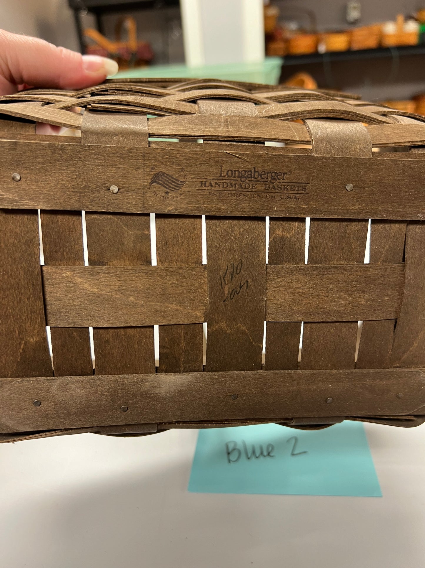 Longaberger dark spring basket