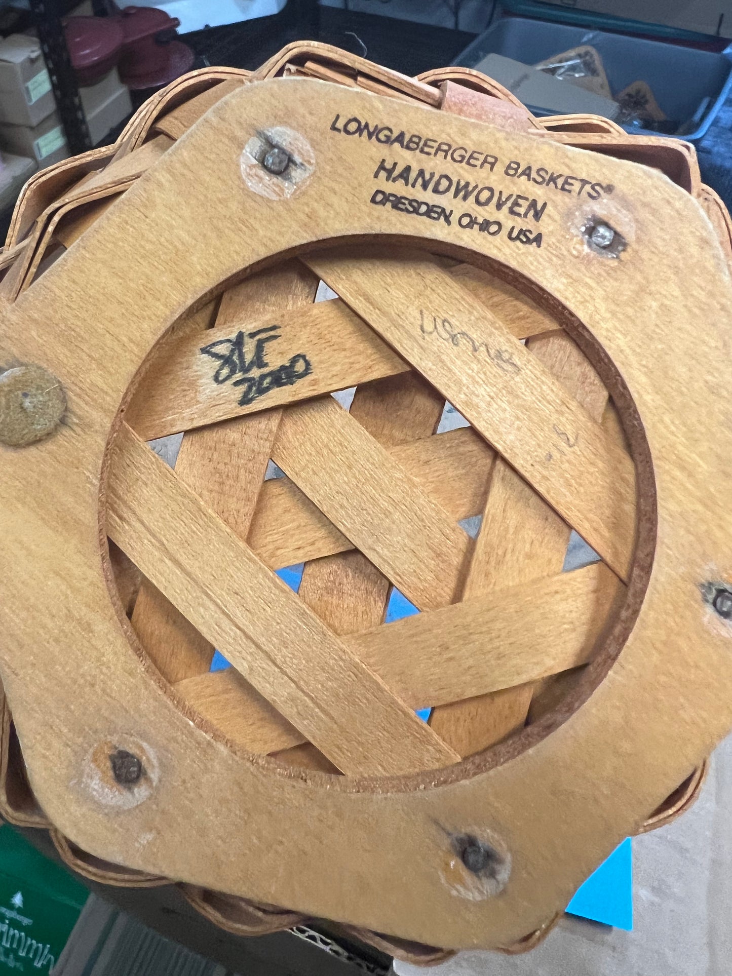 Longaberger generations basket with protector