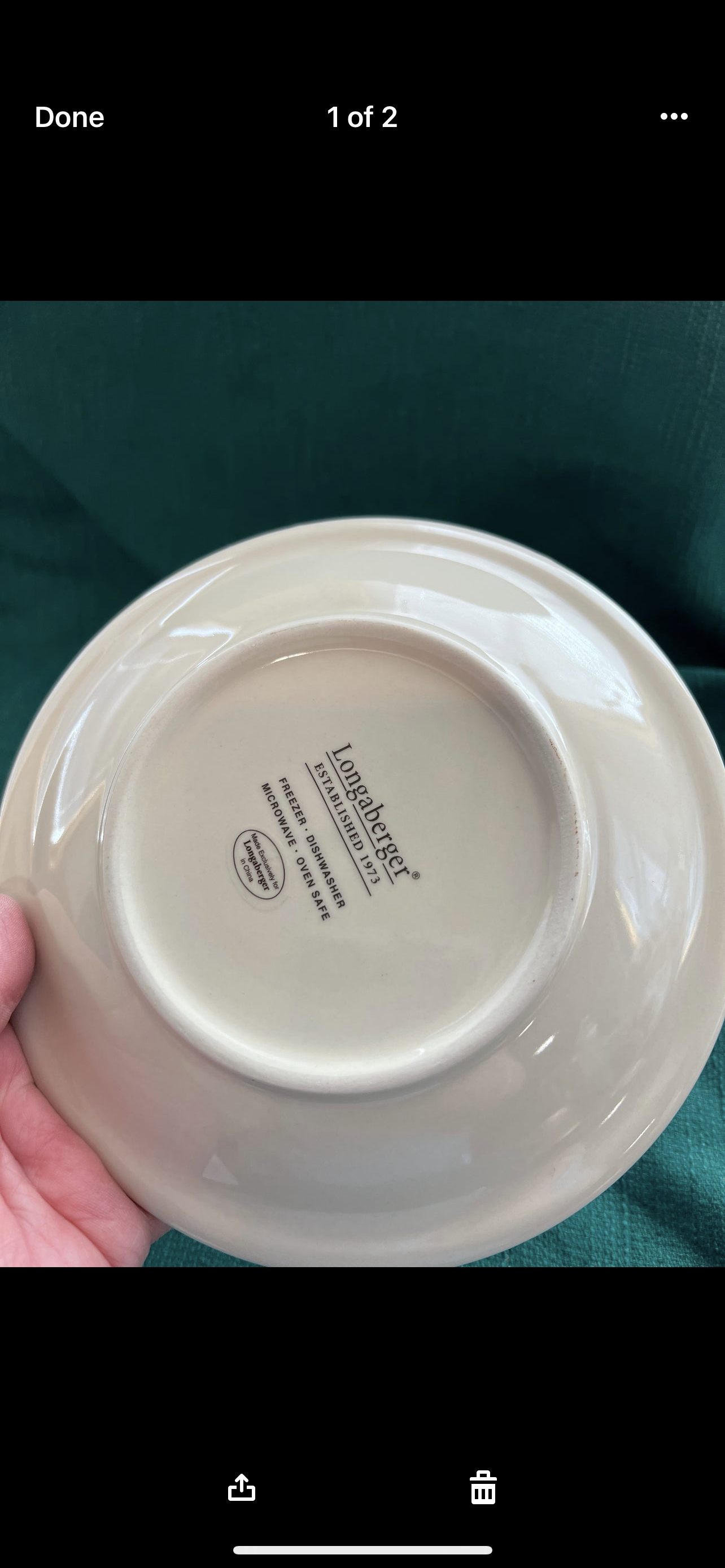 Longaberger Berry small plate