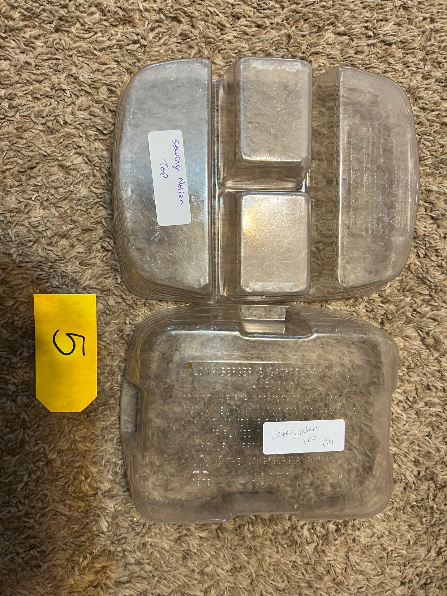 Longaberger sewing notions set of protector