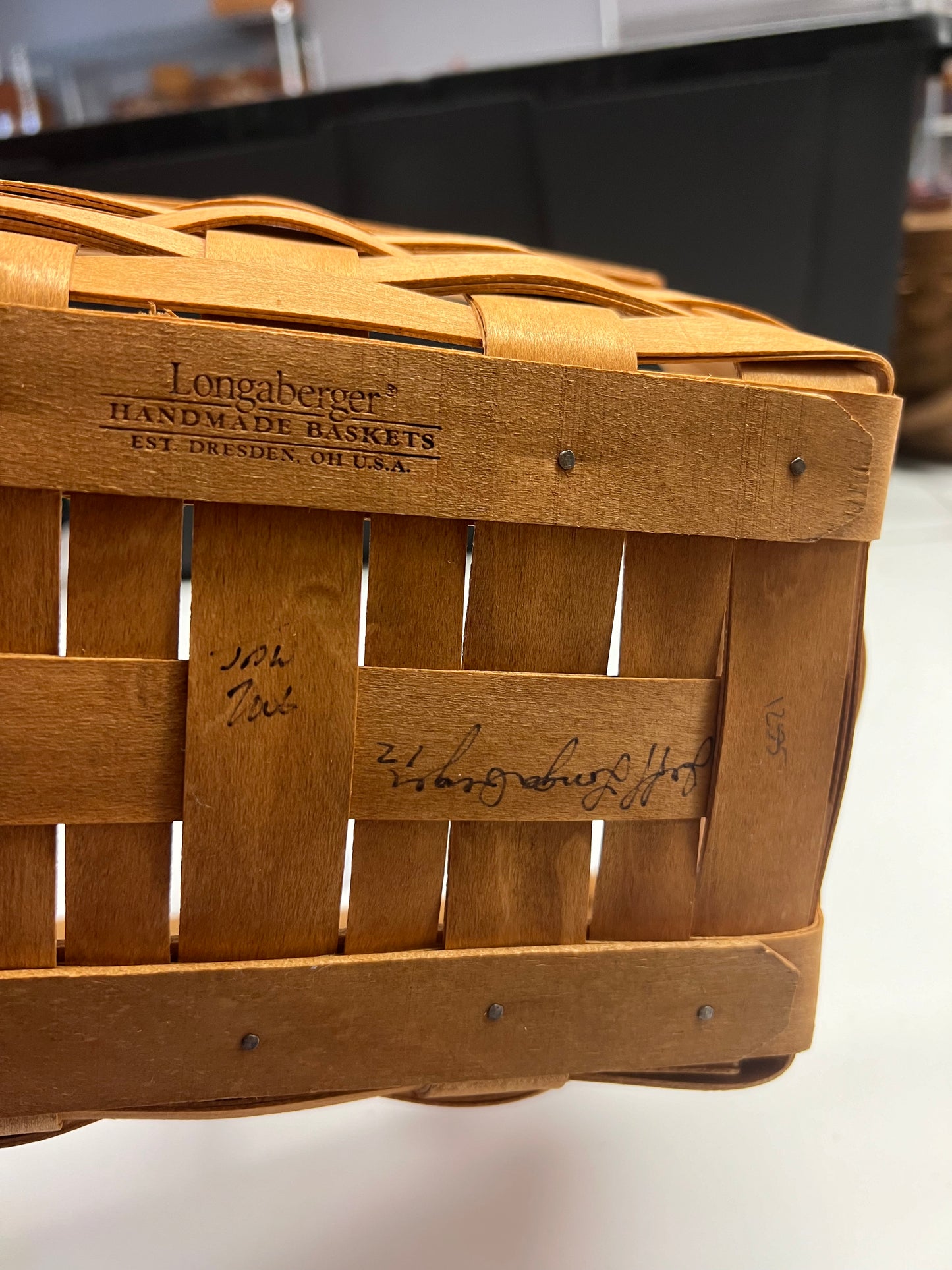 Longaberger signed spring basket