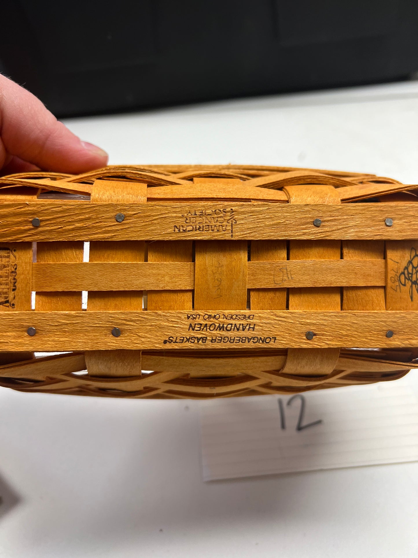 Longaberger 2000 Horizon of Hope Basket with protector