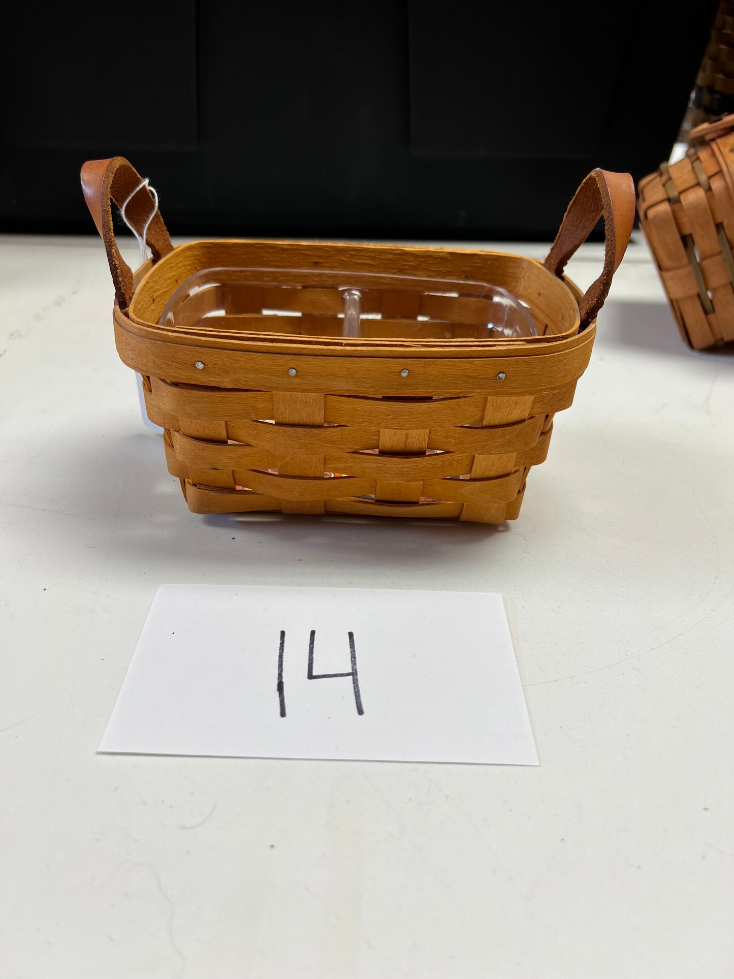 Longaberger tea basket with protector