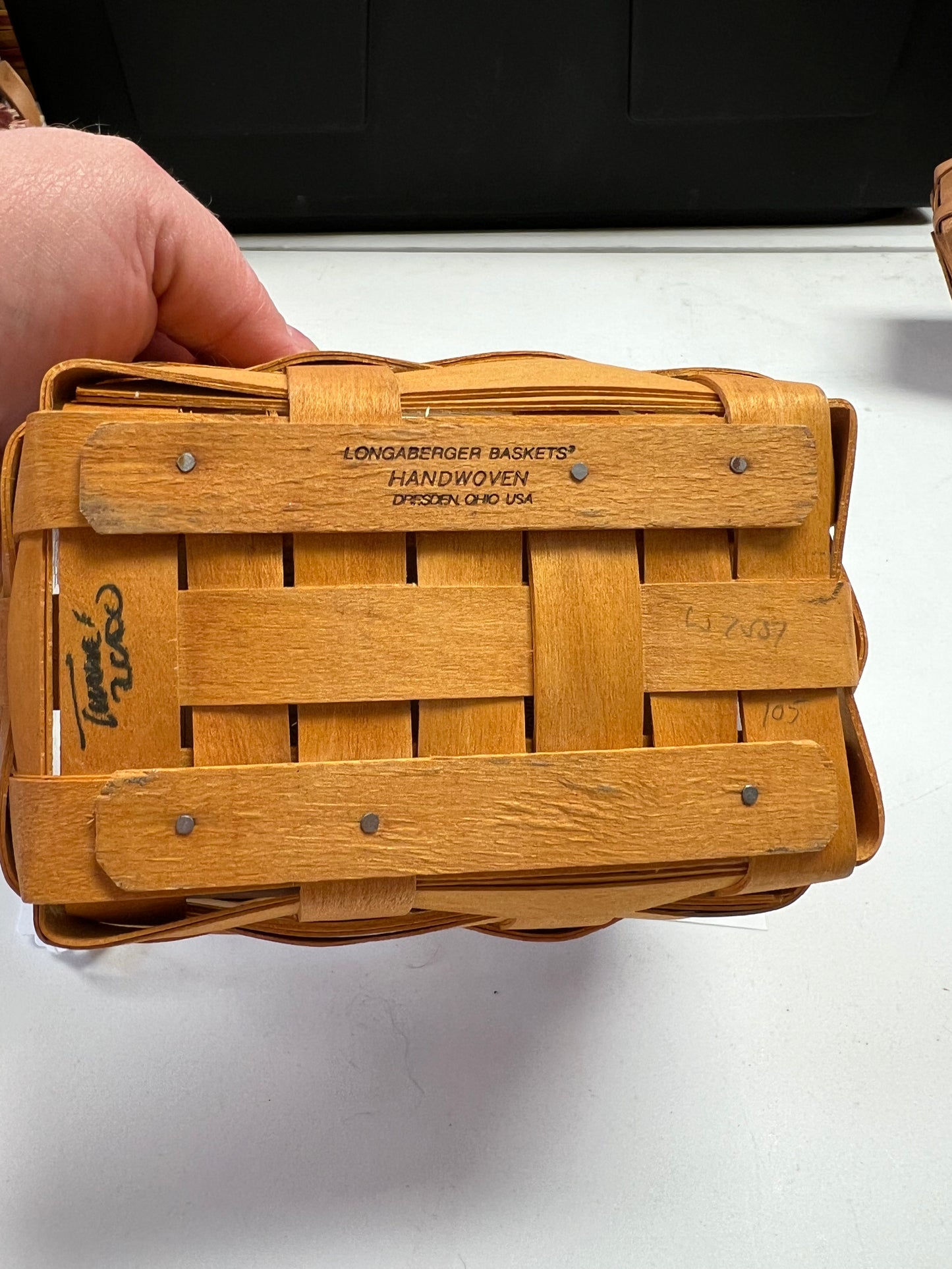 Longaberger tea basket with protector