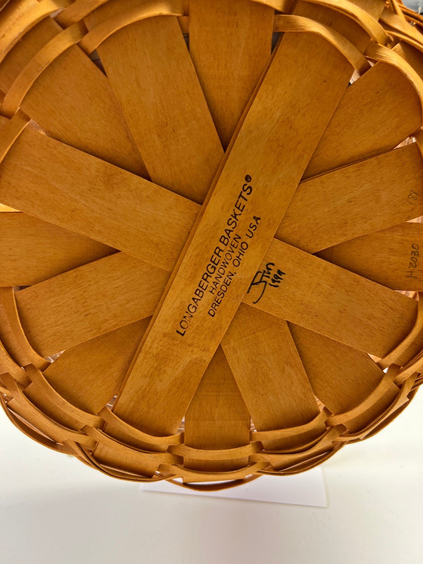 Longaberger darning basket with protector