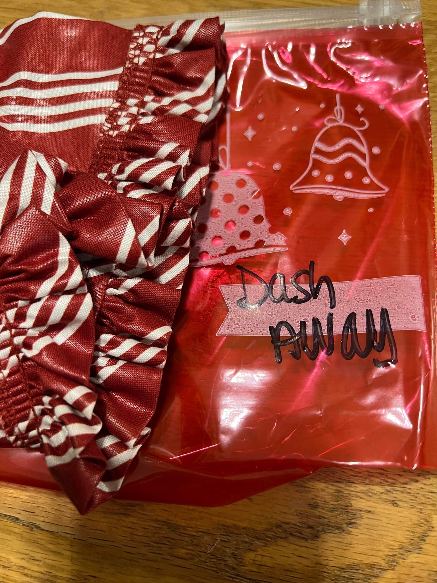 Longaberger Dash Away Liner in Berry Red Stripe