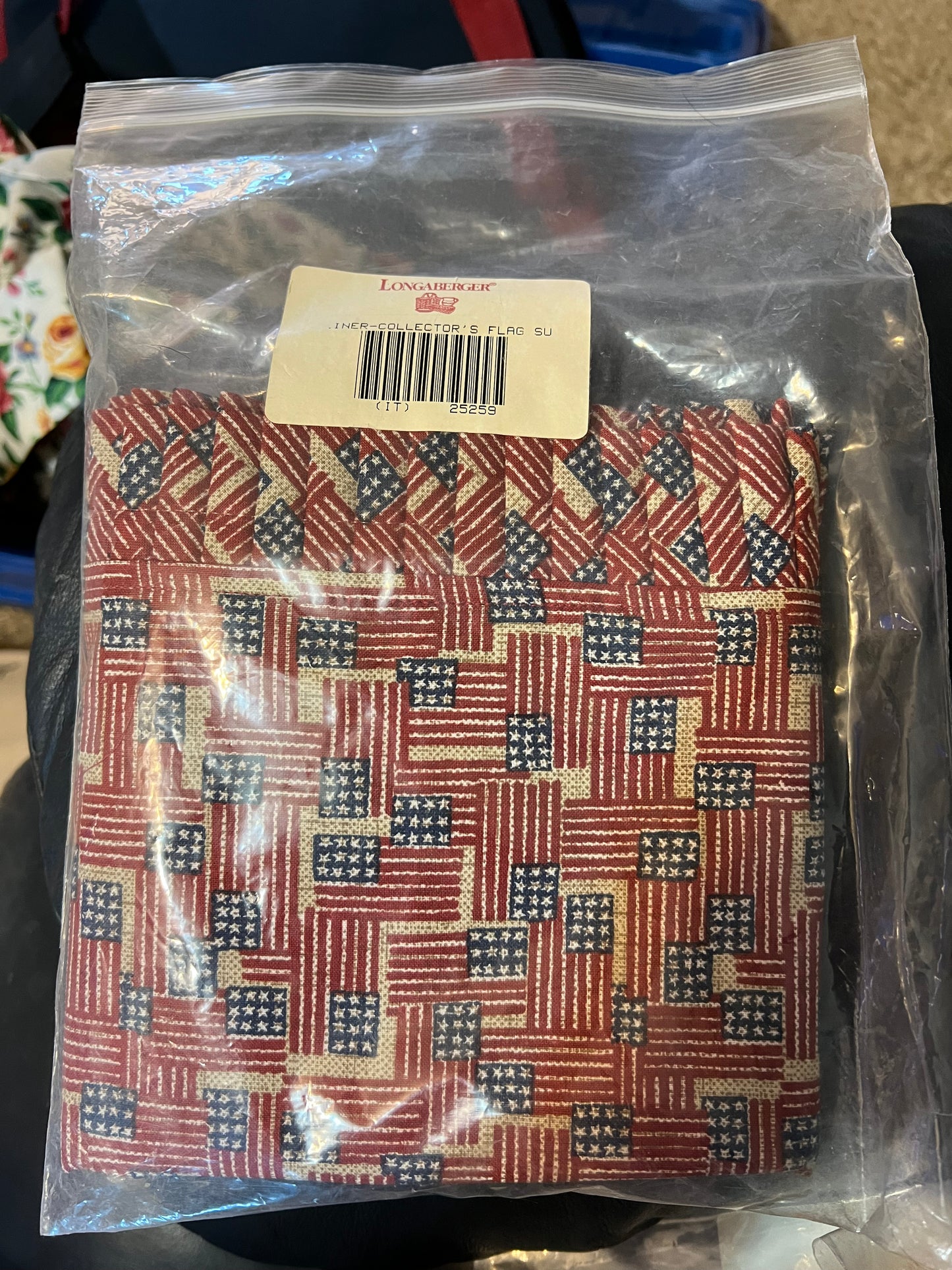 Longaberger Collectors Club Flag standup liner in old glory