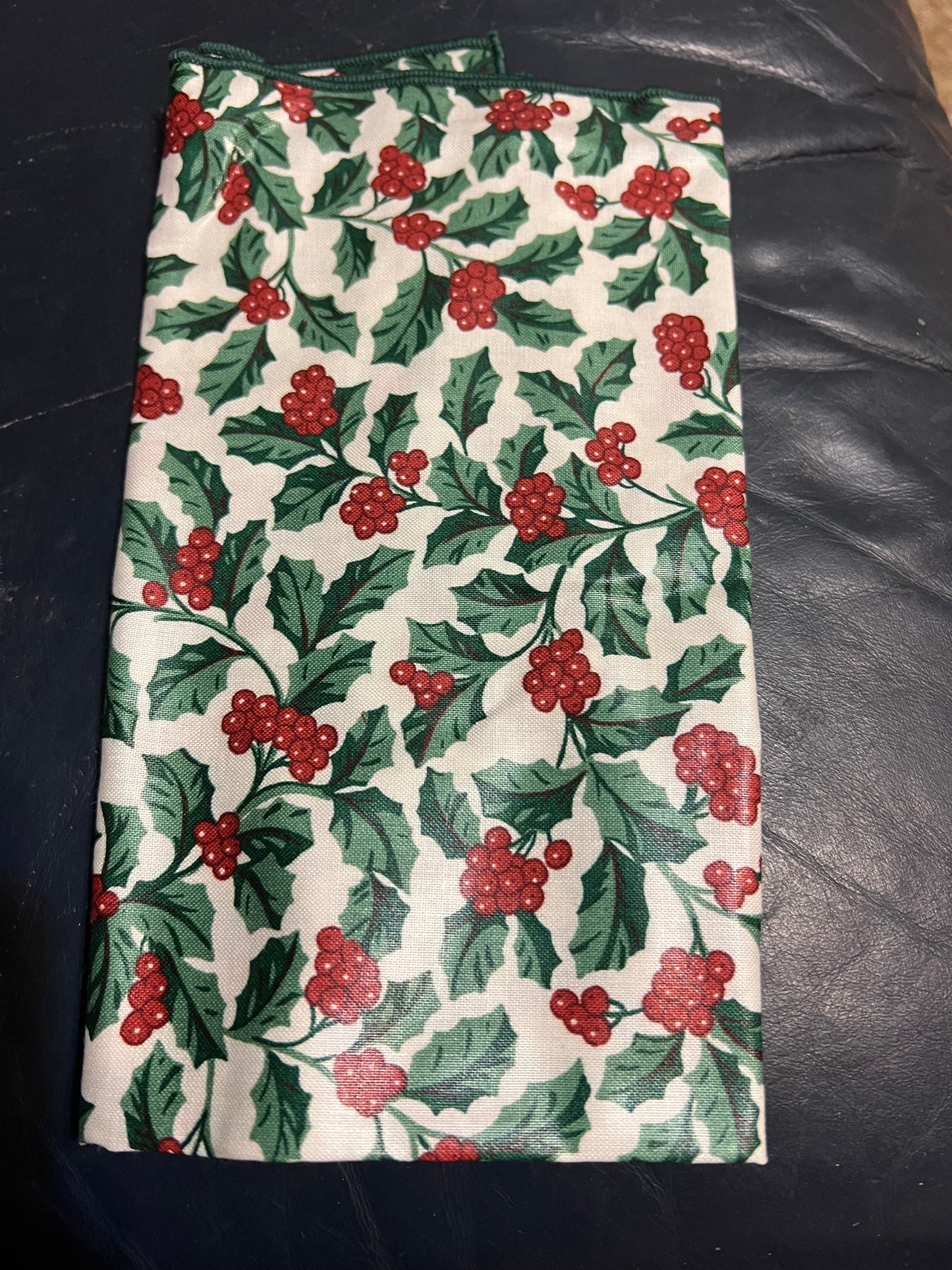 Longaberger napkin in traditional Holly