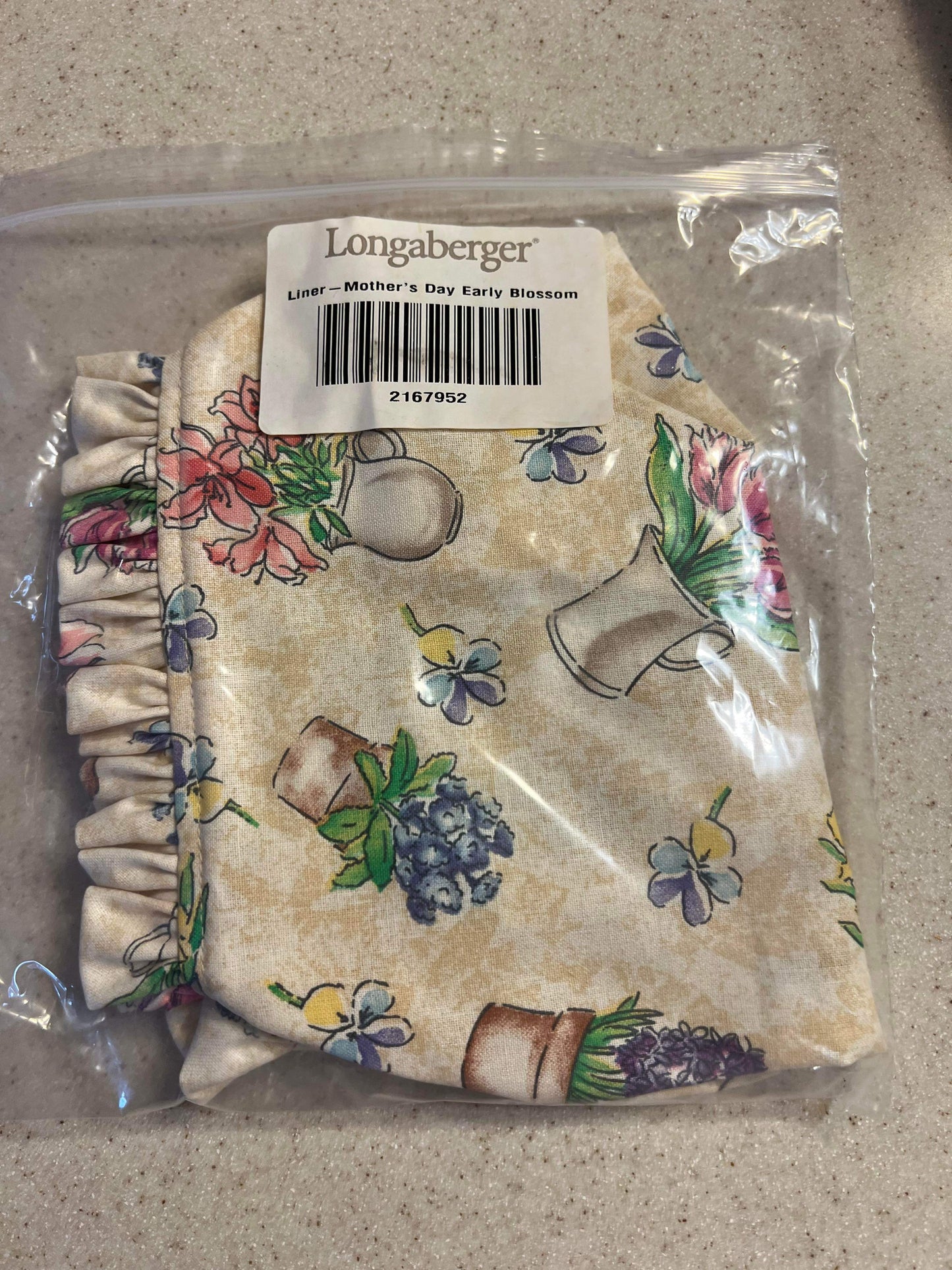 Longaberger Mother’s Day Liner in Early Blossom