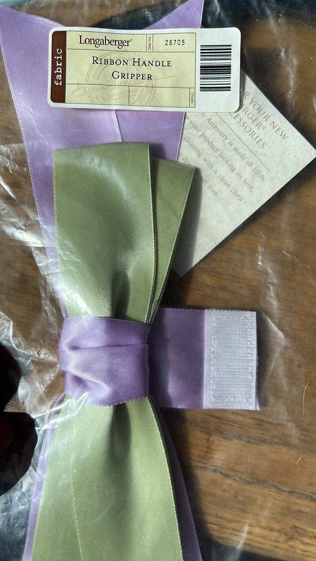 Longaberger Ribbon Handle Gripper