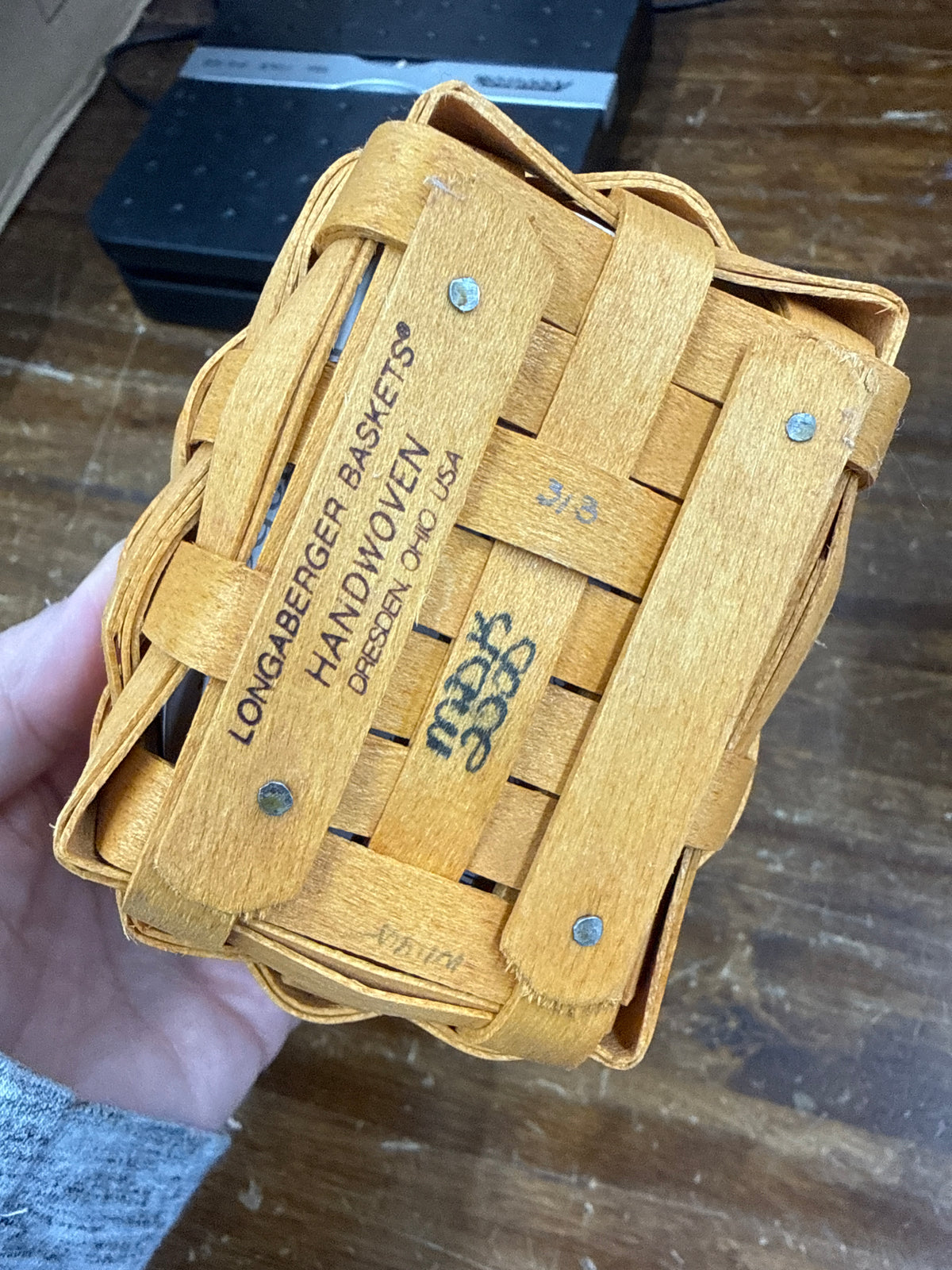 Longaberger oregano basket with protector