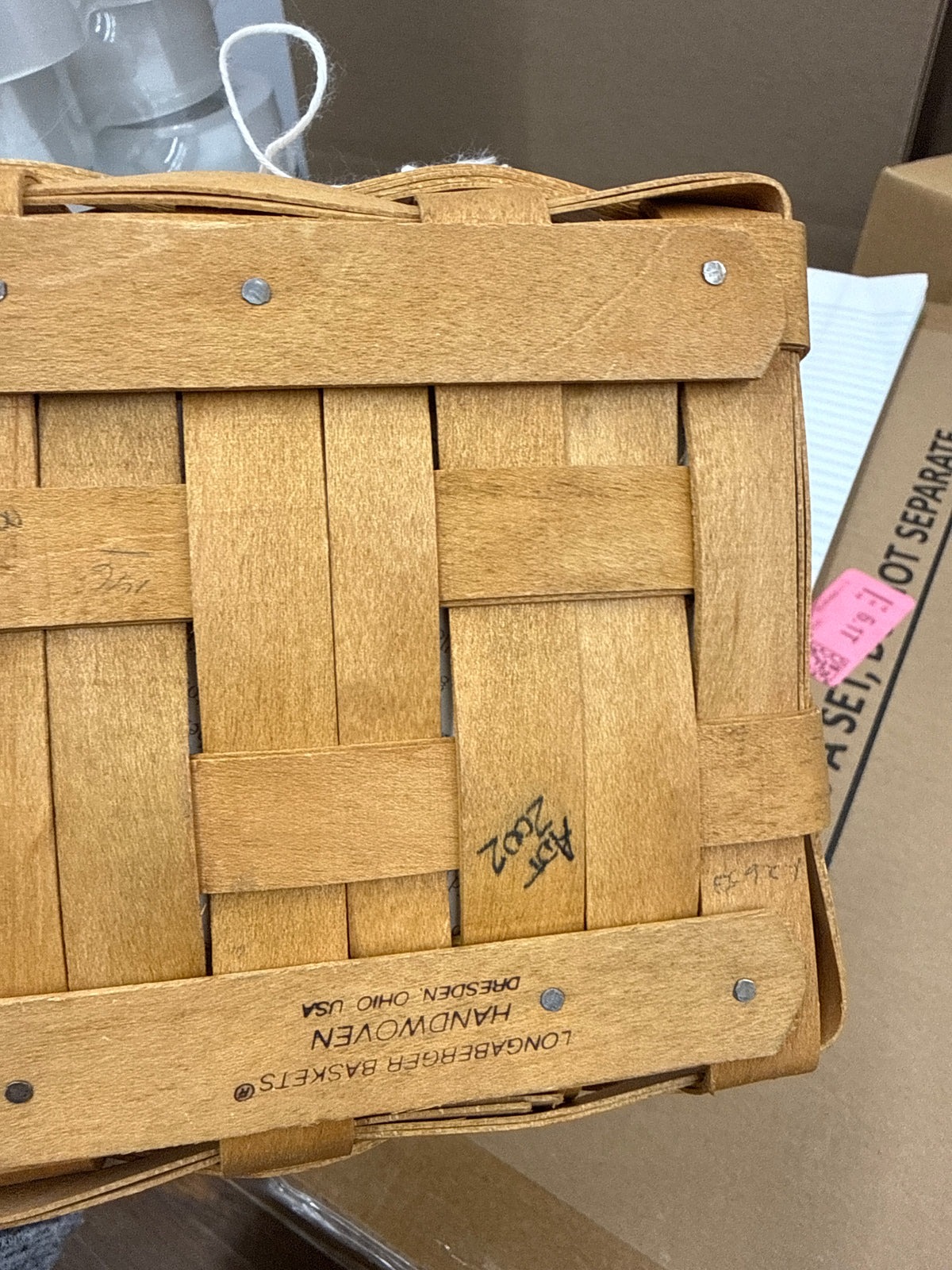 Longaberger tarragon basket