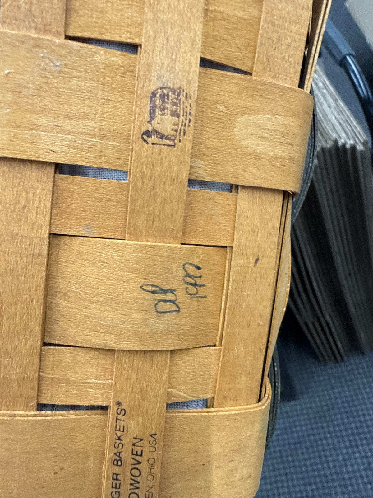 Longaberger large key basket with liner and protector