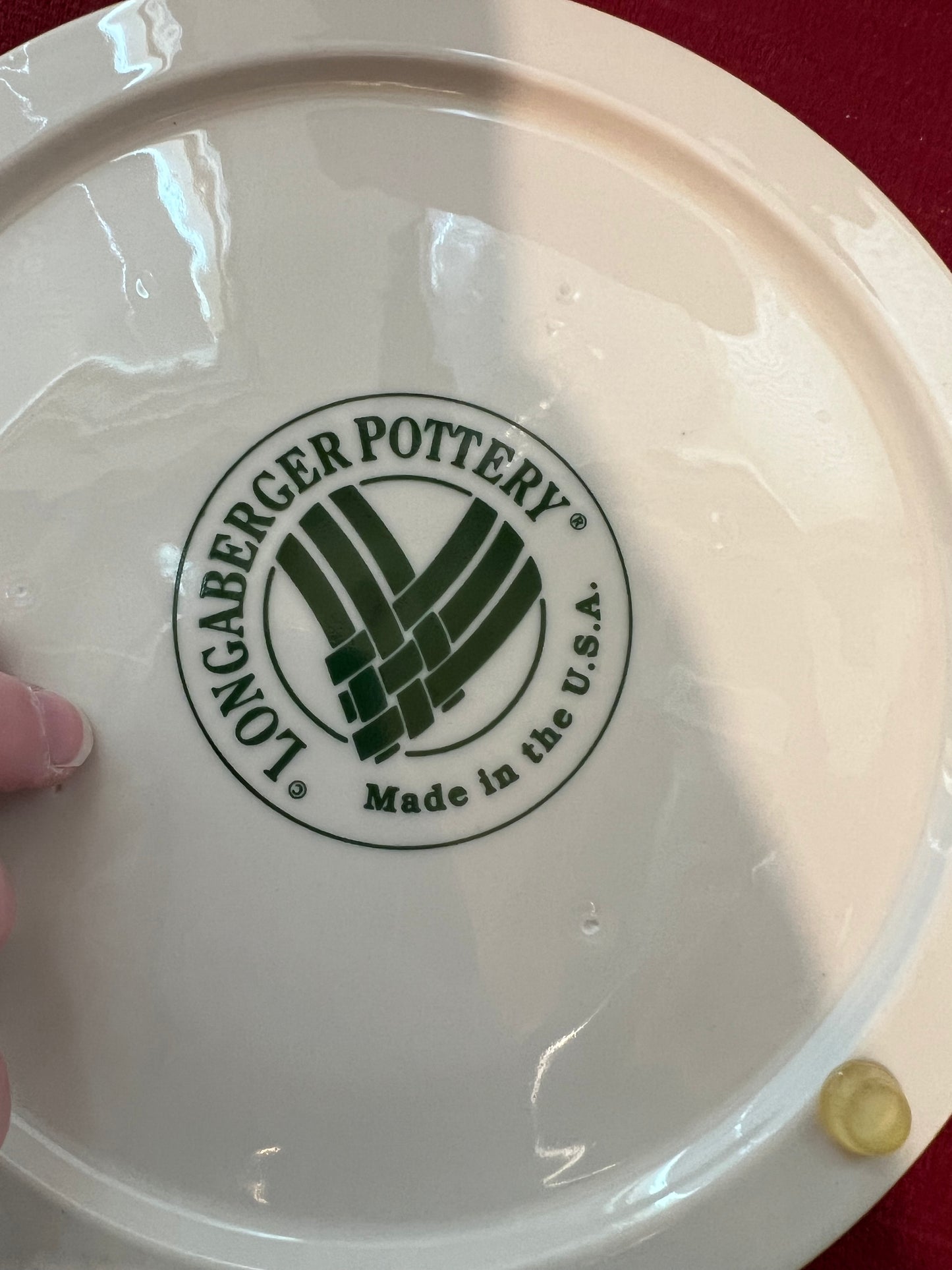 Longaberger trivet in heritage green