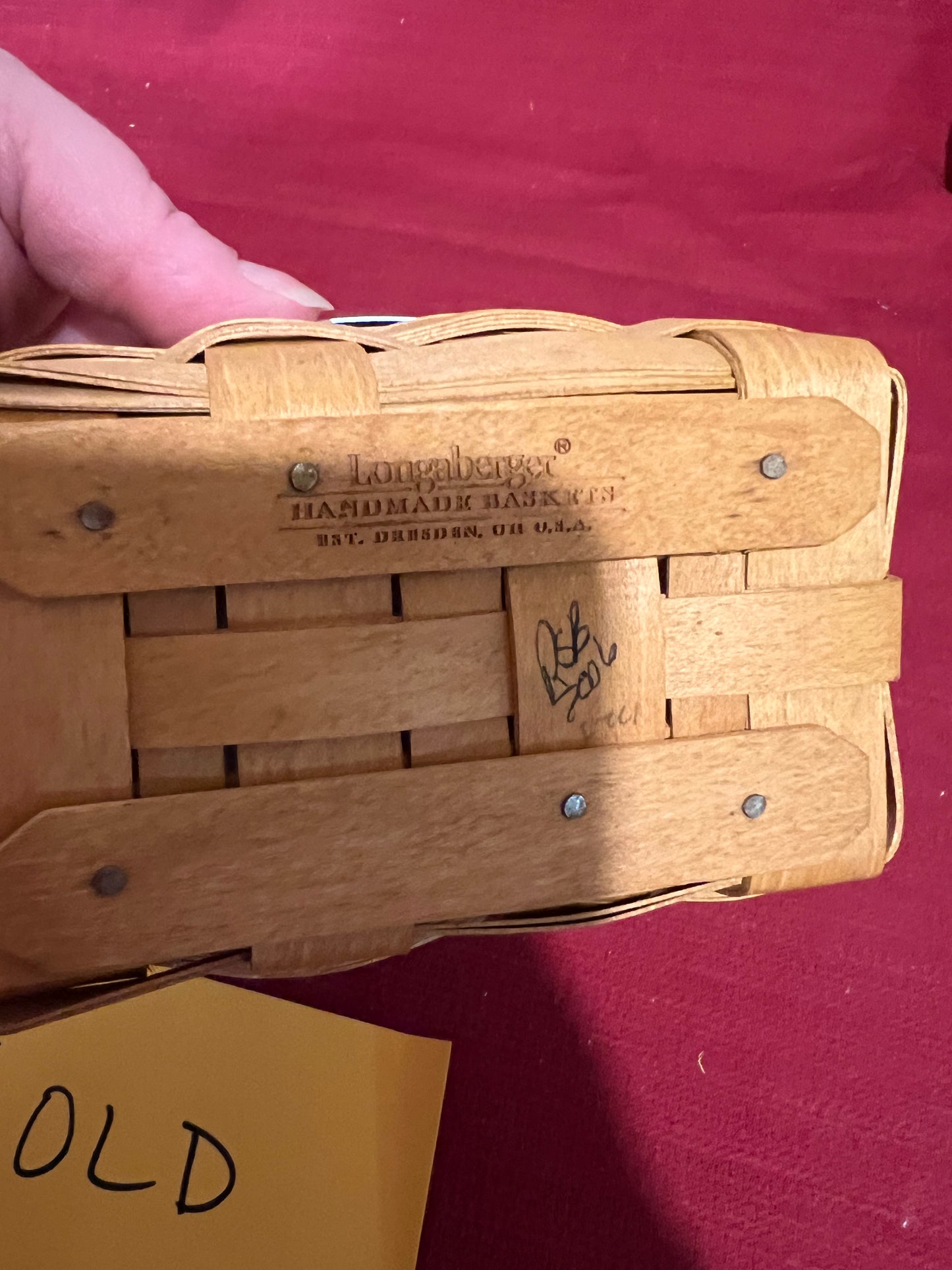 Longaberger 2007 hostess appreciation basket