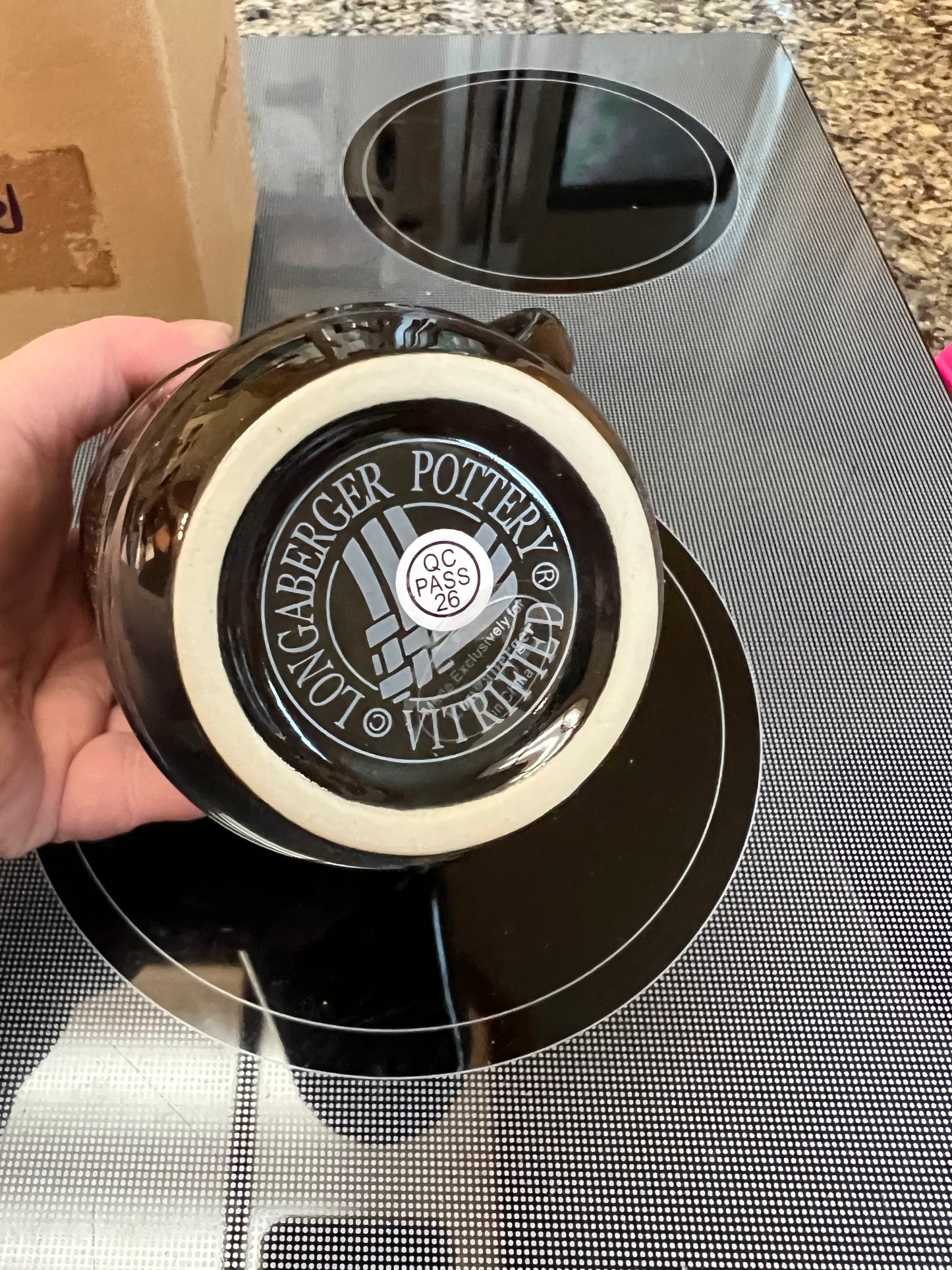 Longaberger travel mug in ebony