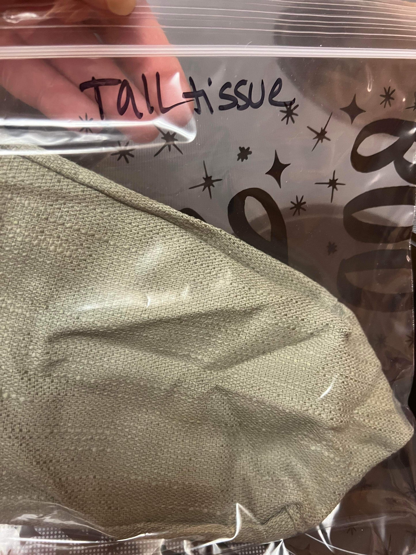 Longaberger Tall Tissue Liner in Sage