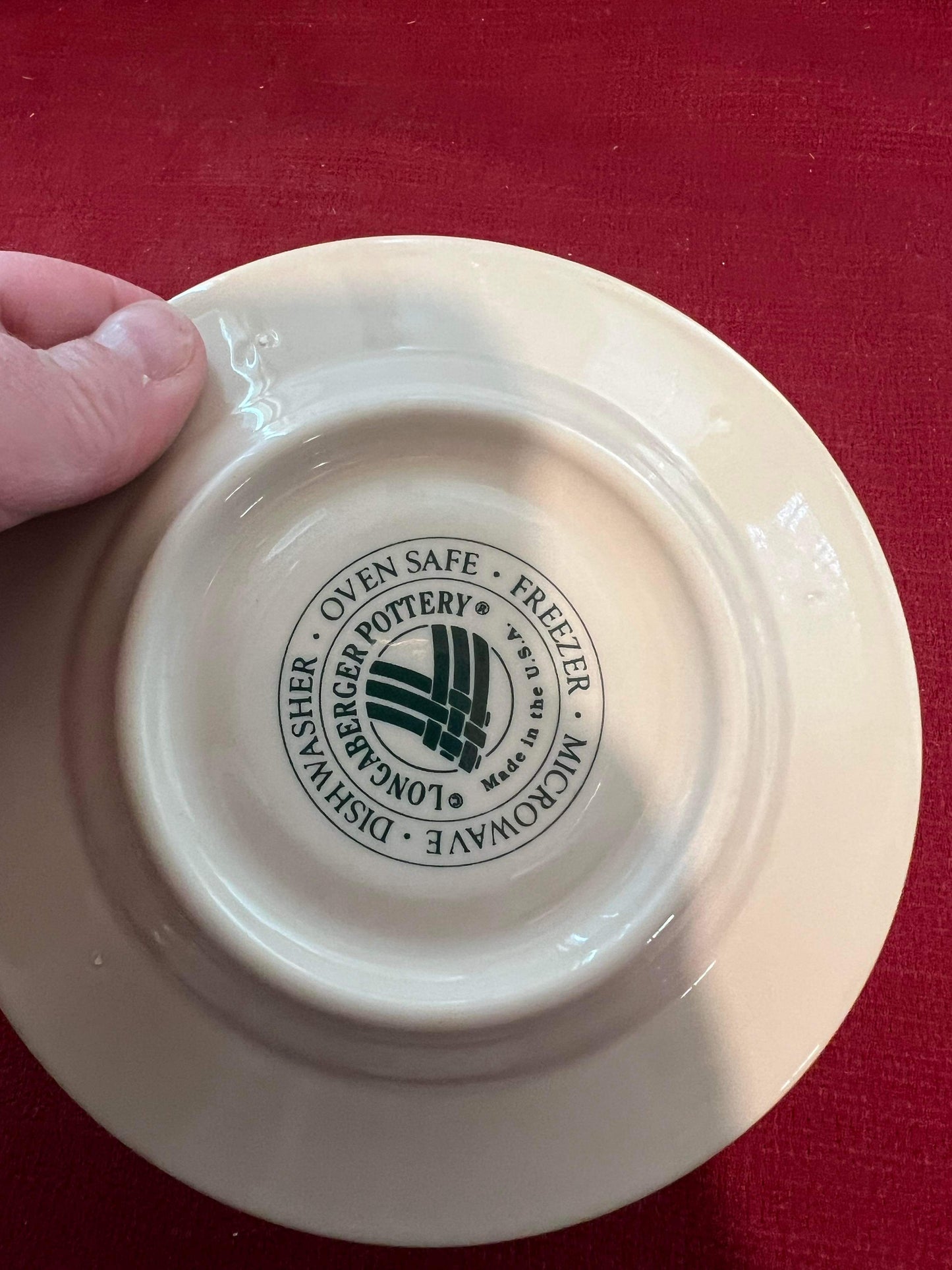 Longaberger Saucer in Heritage Green