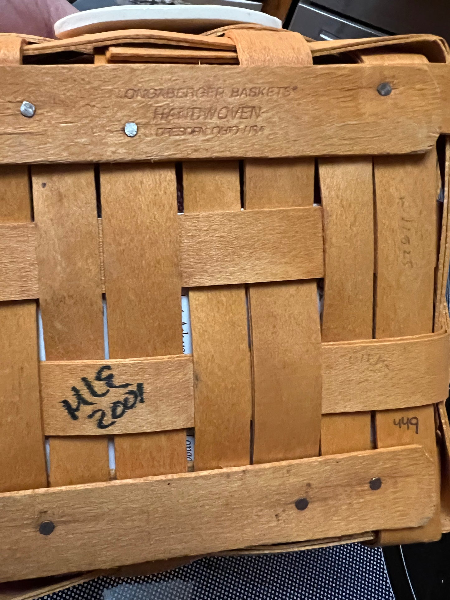 Longaberger tarragon basket set