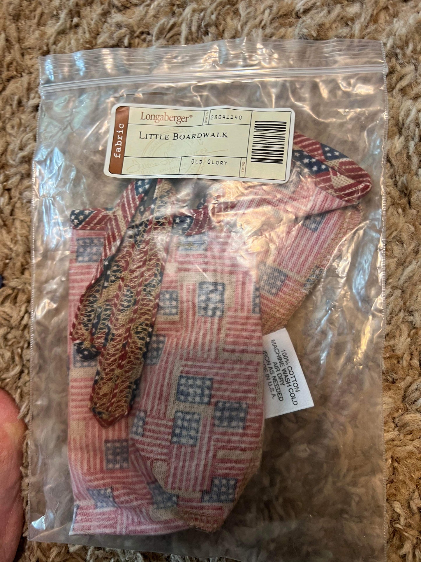 Longaberger Little Boardwalk Liner in Old Glory
