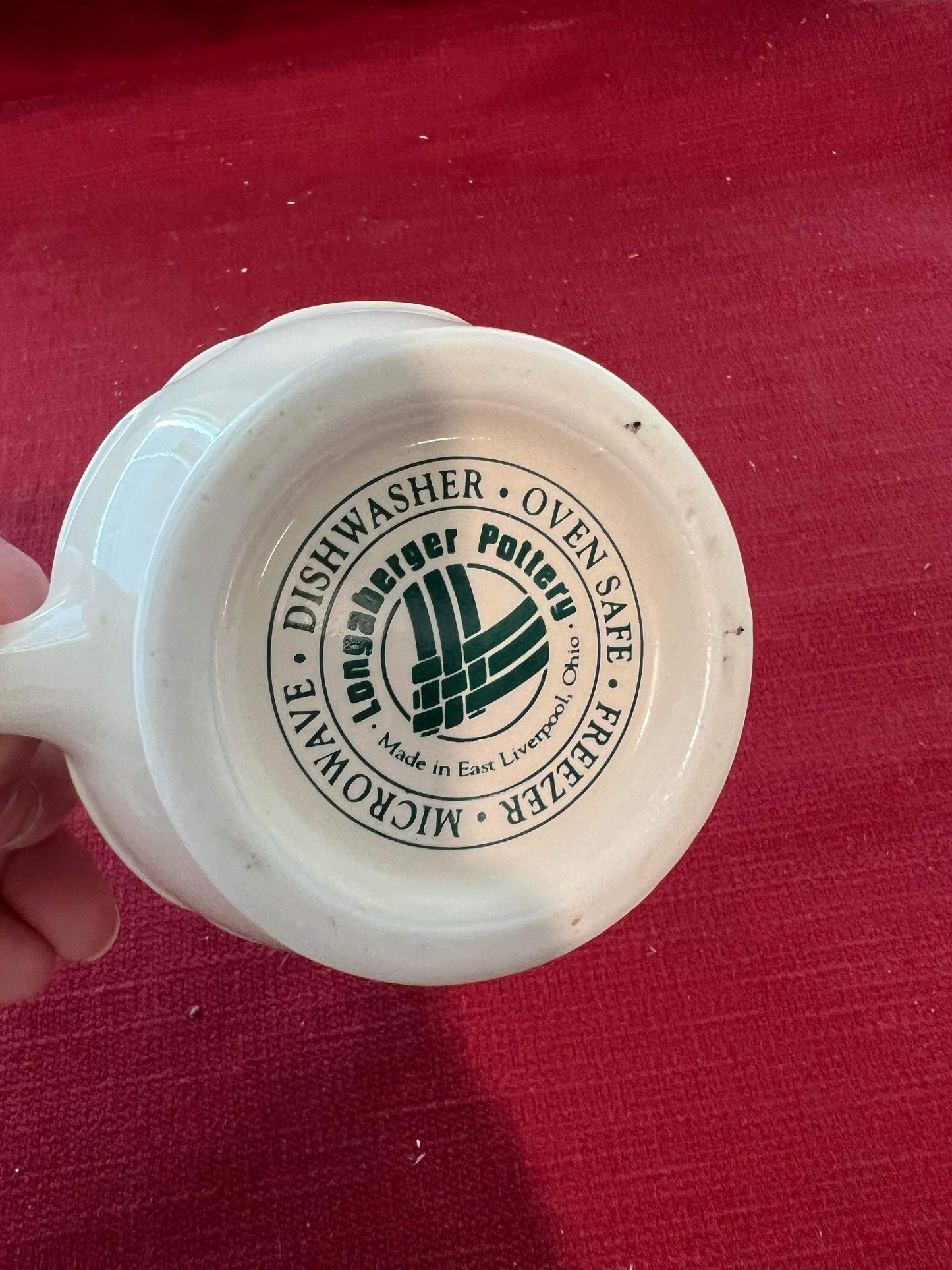Longaberger Creamer in Heritage Green