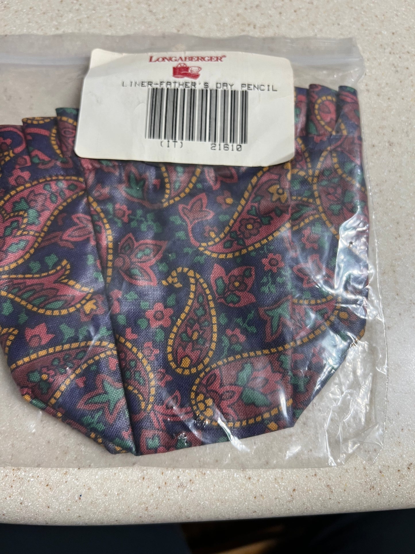 Longaberger Pencil Liner in Father’s Day