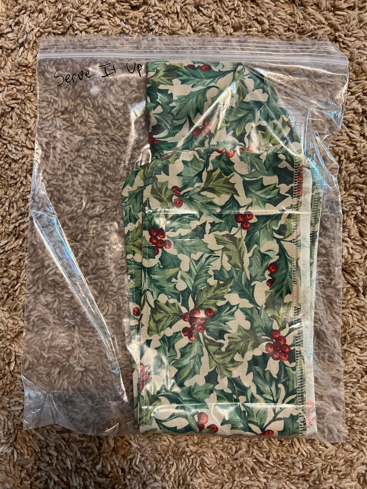 Longaberger Serve It Up Liner in American Holly
