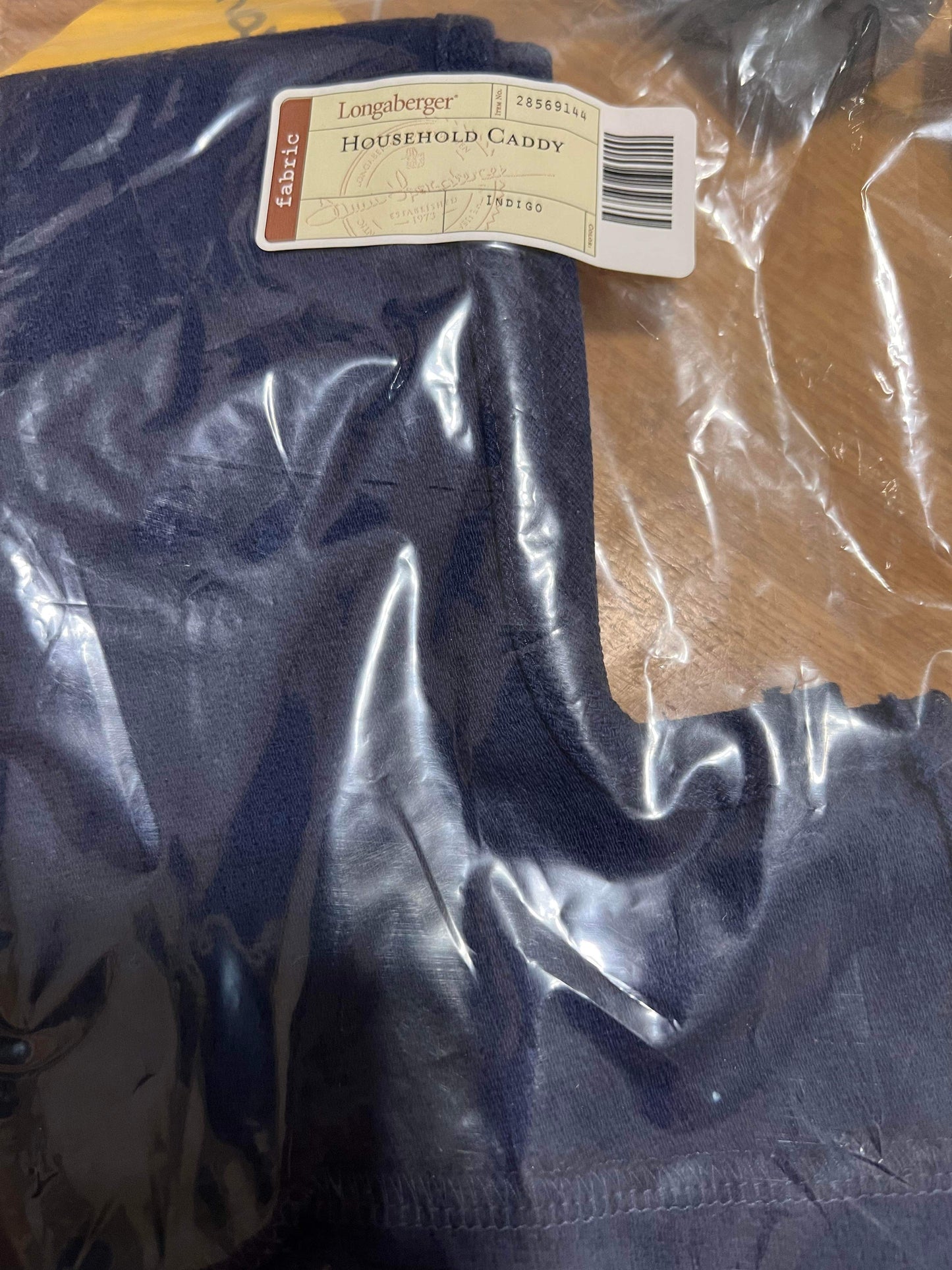 Longaberger Household Caddy liner in Indigo