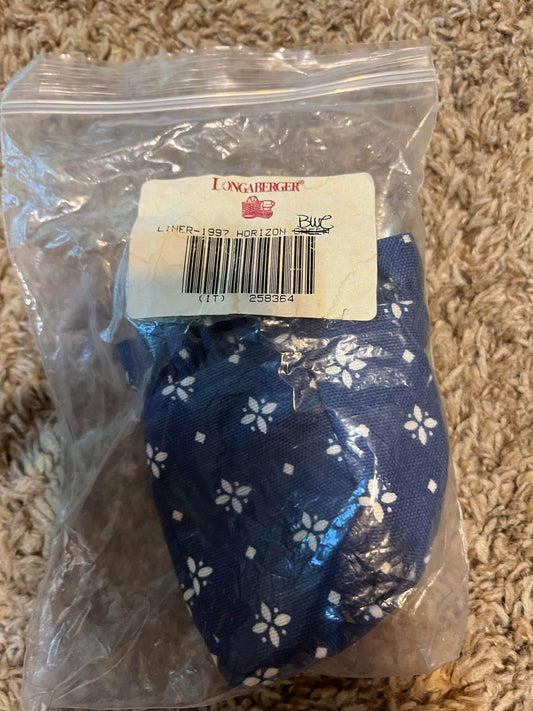 Longaberger 1997 Horizon of Hope Liner in Classic Blue