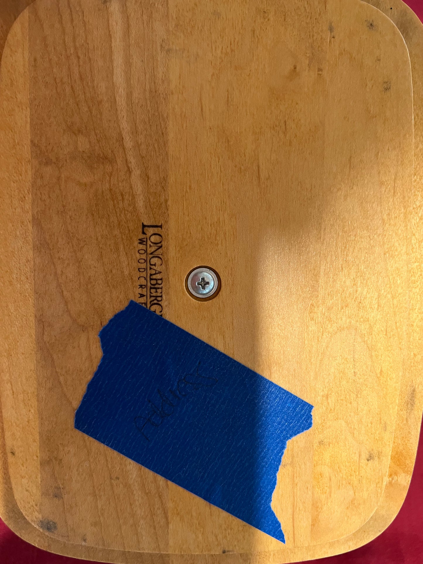 Longaberger address lid