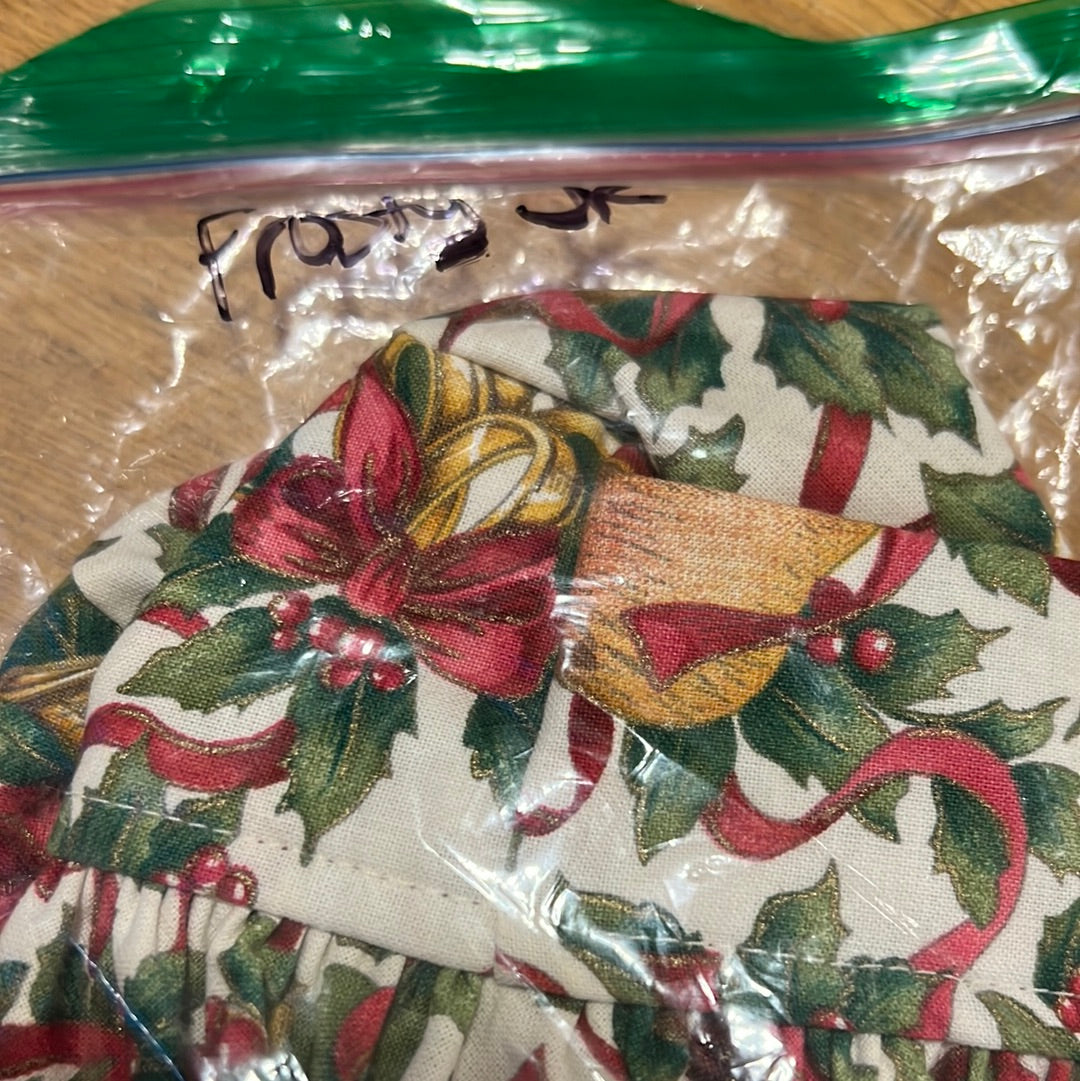 Longaberger Frosty jr Liner in 12 days of Christmas Print