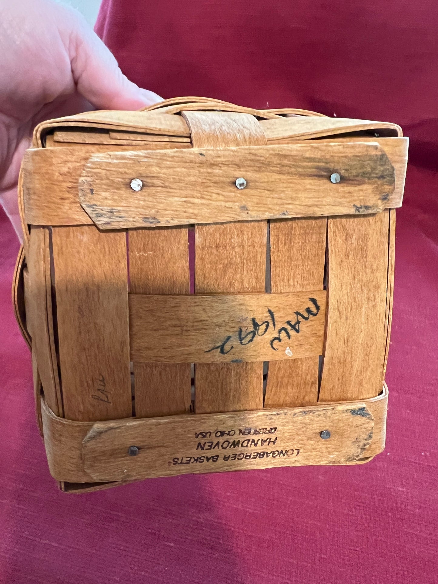 Longaberger Small peg basket