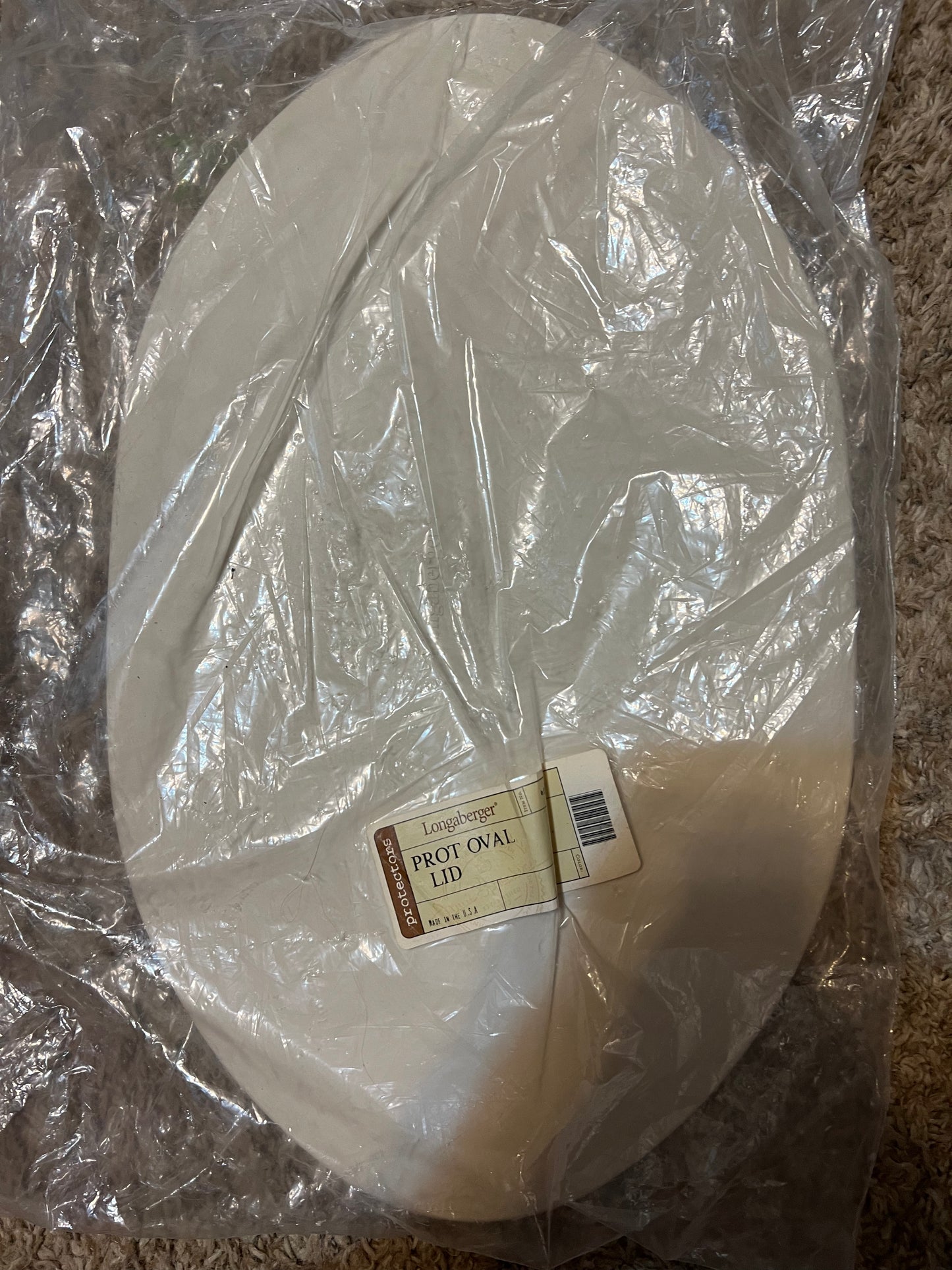 Longaberger Protector Oval Lid