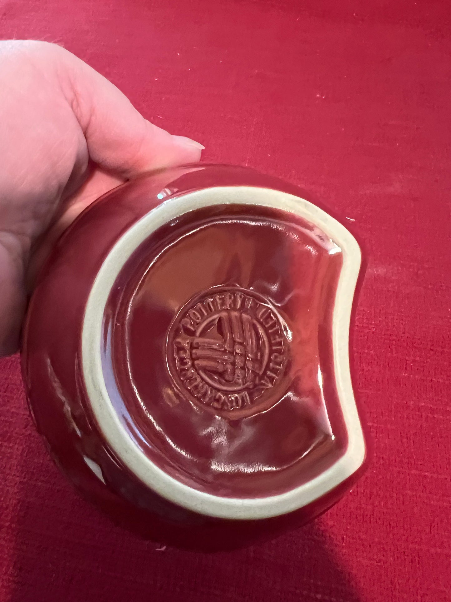 Longaberger paprika interlocking bowl