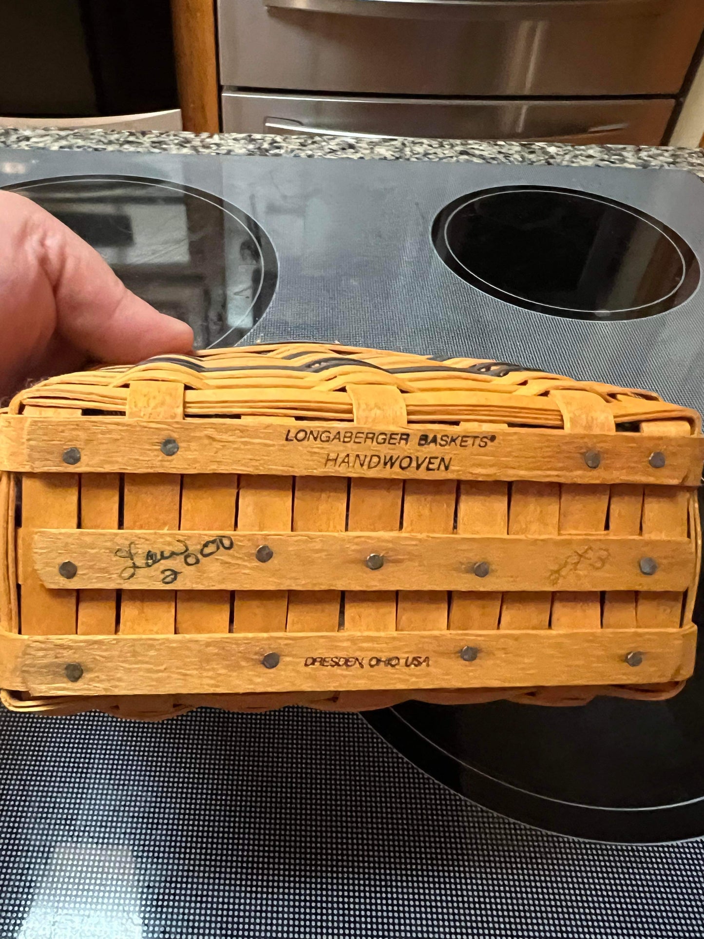 Longaberger Mini Bread and Milk Basket with Liner and Protector