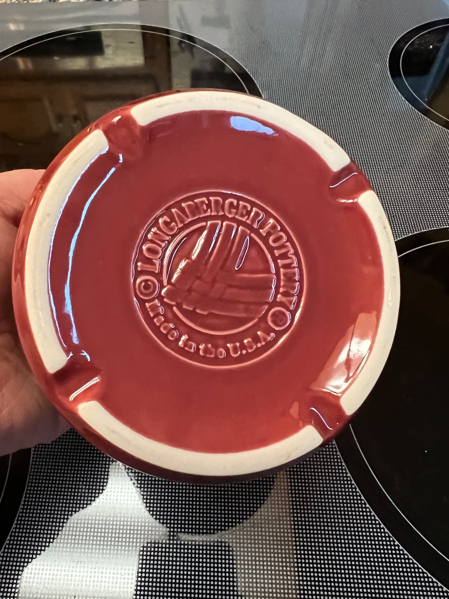Longaberger salt/ pint Croc in paprika