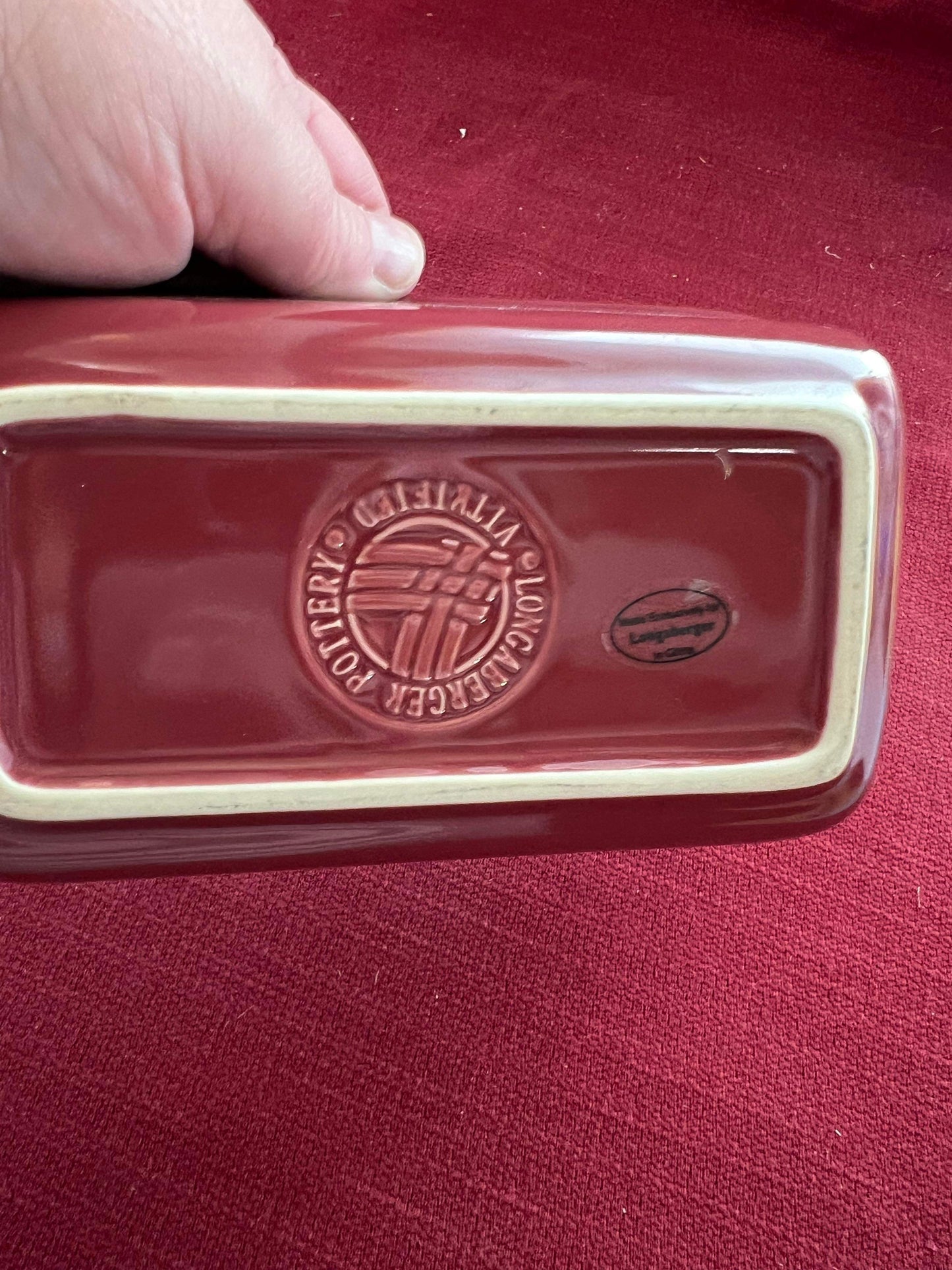 Longaberger Small Loaf dish in Paprika