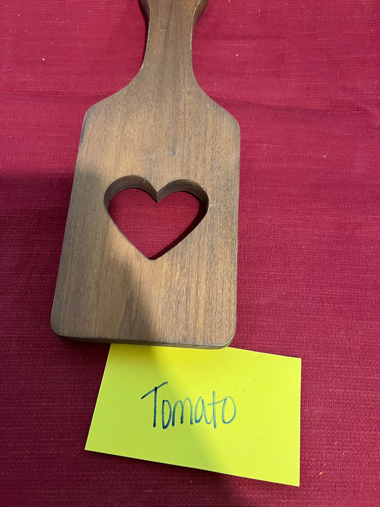 Longaberger heart paddle