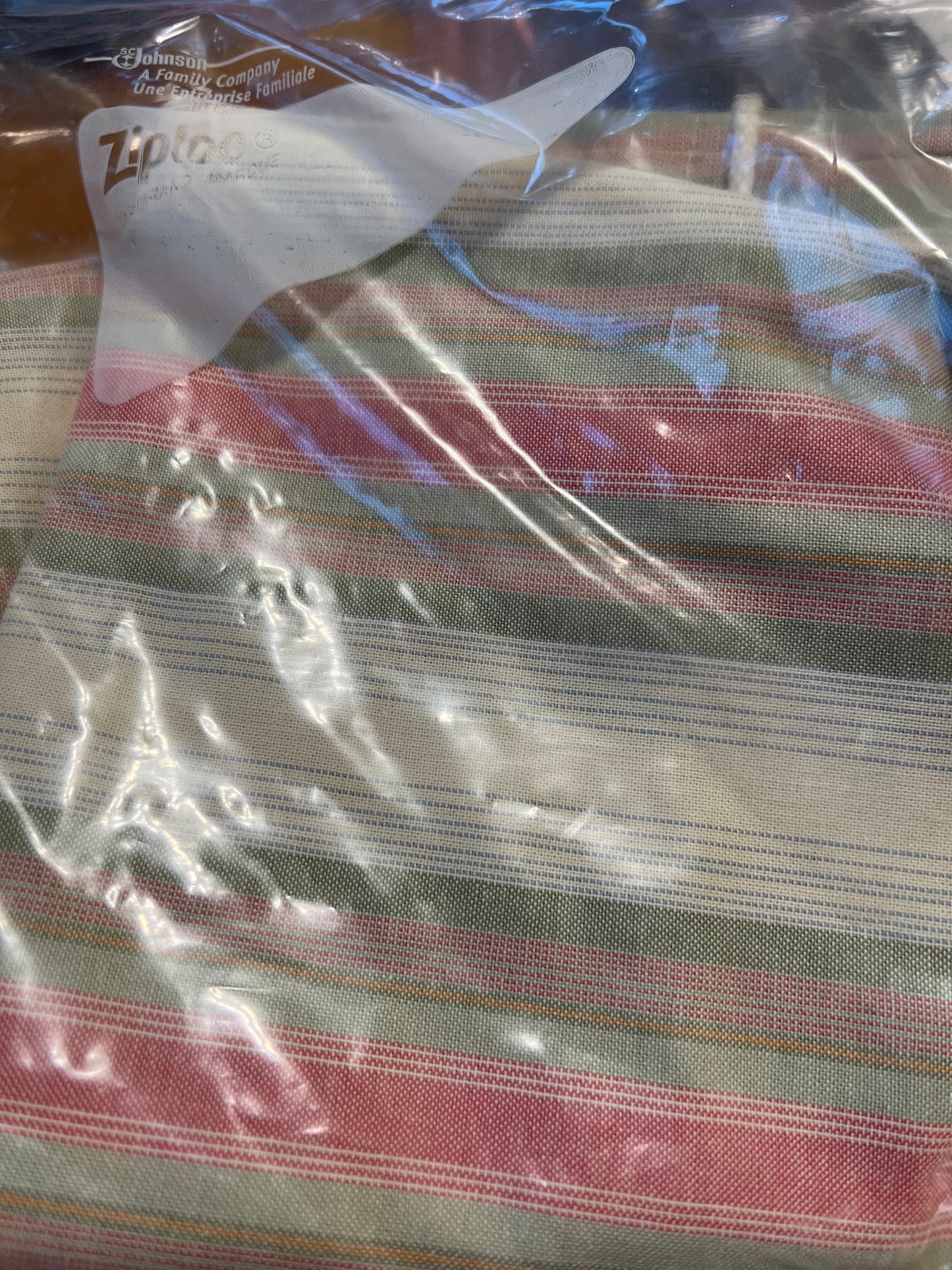 Longaberger medium tote cabana stripe