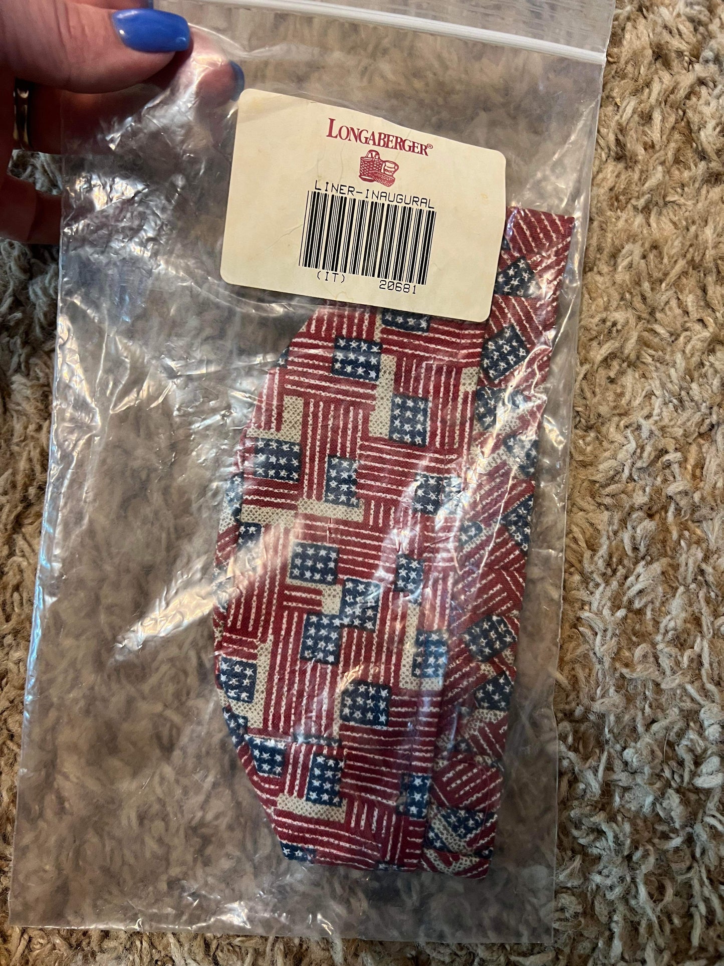 Longaberger Inaugural Liner in Old Glory