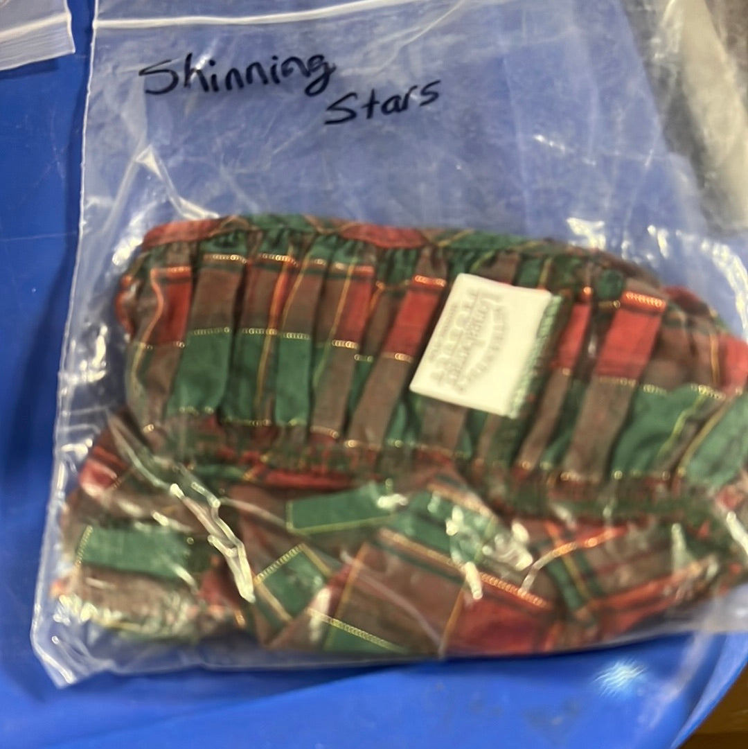 Longaberger Shining Stars Liner in Evergreen Plaid