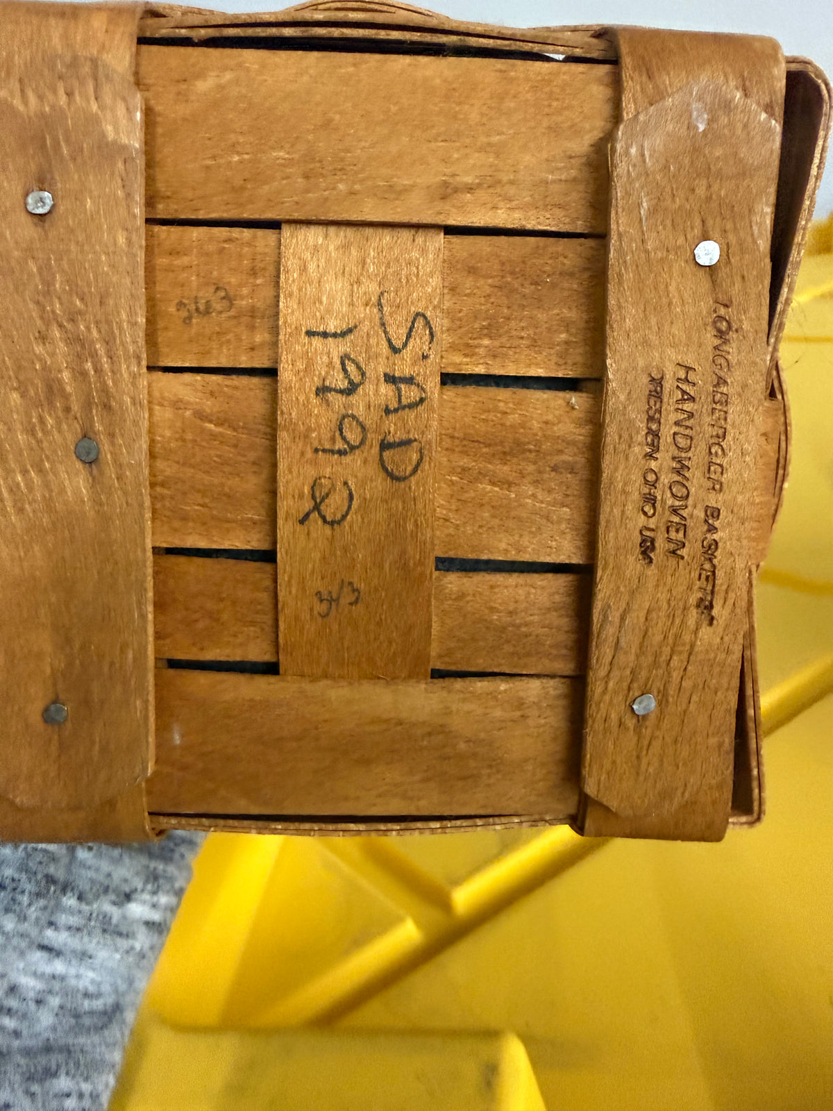 Longaberger 1993 inaugural basket with liner