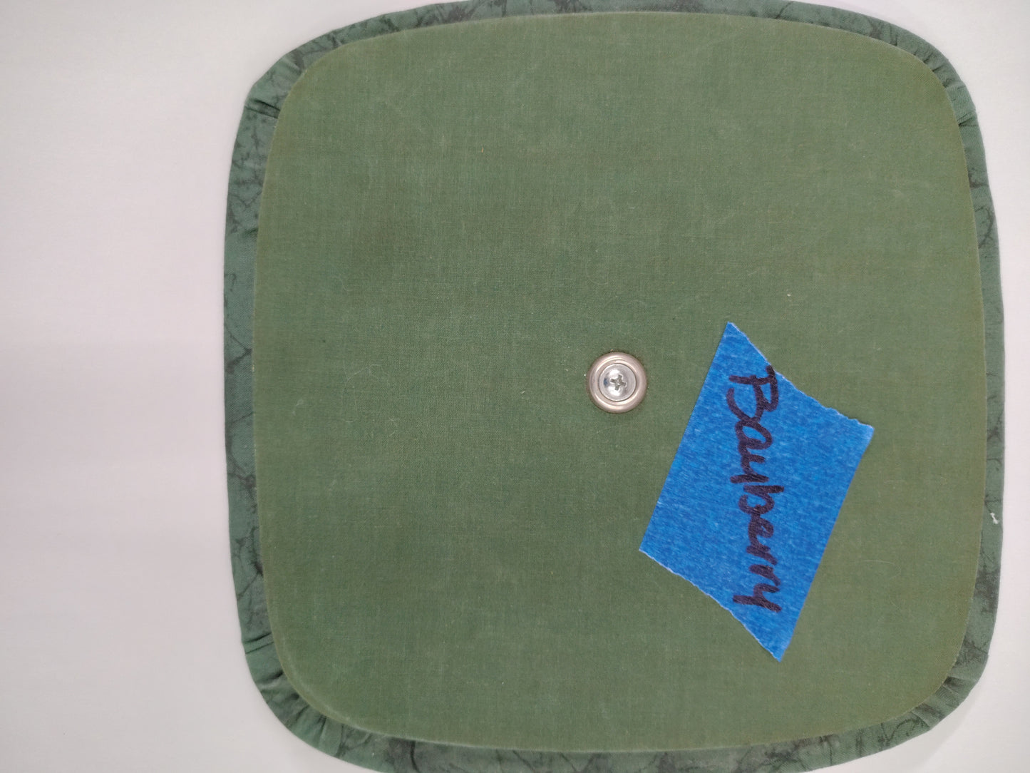 Longaberger Grn fabric Bayberry lid