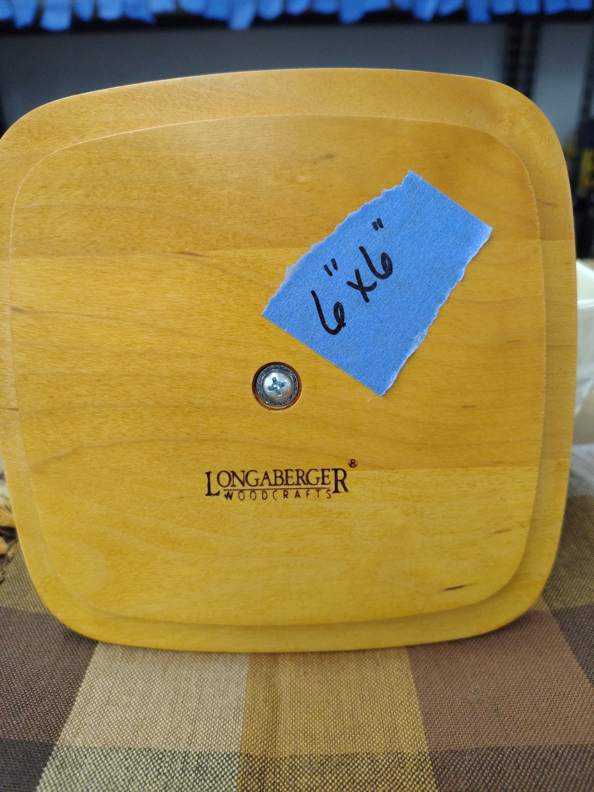 Longaberger 6x6" lid