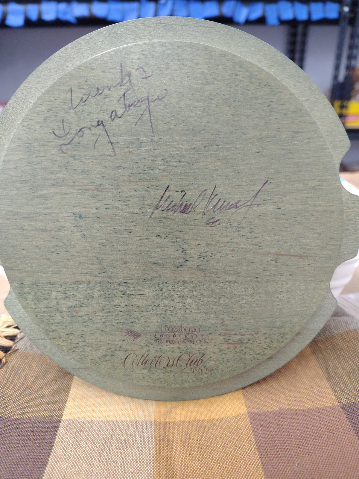 Longaberger Bee 2007 collectors club member lid