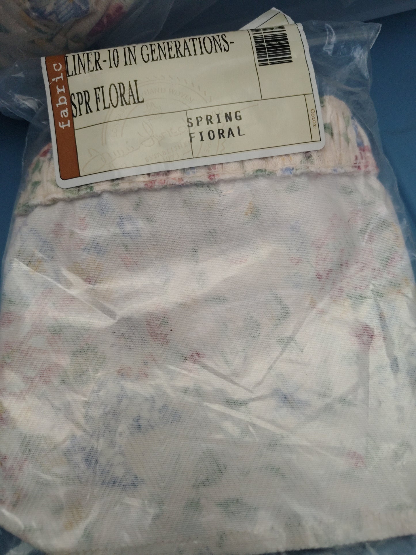 Longaberger 10” generations liner in Spring Floral