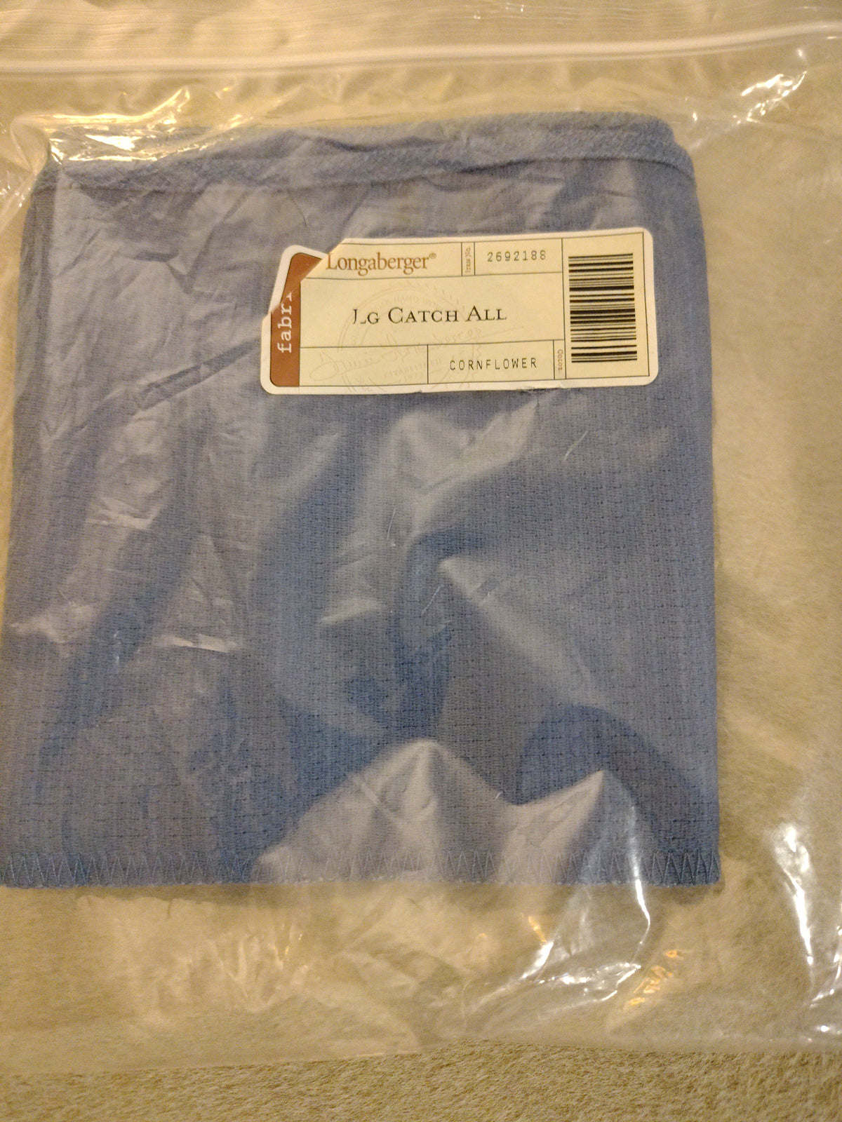 Longaberger large catch all liner in cornflower