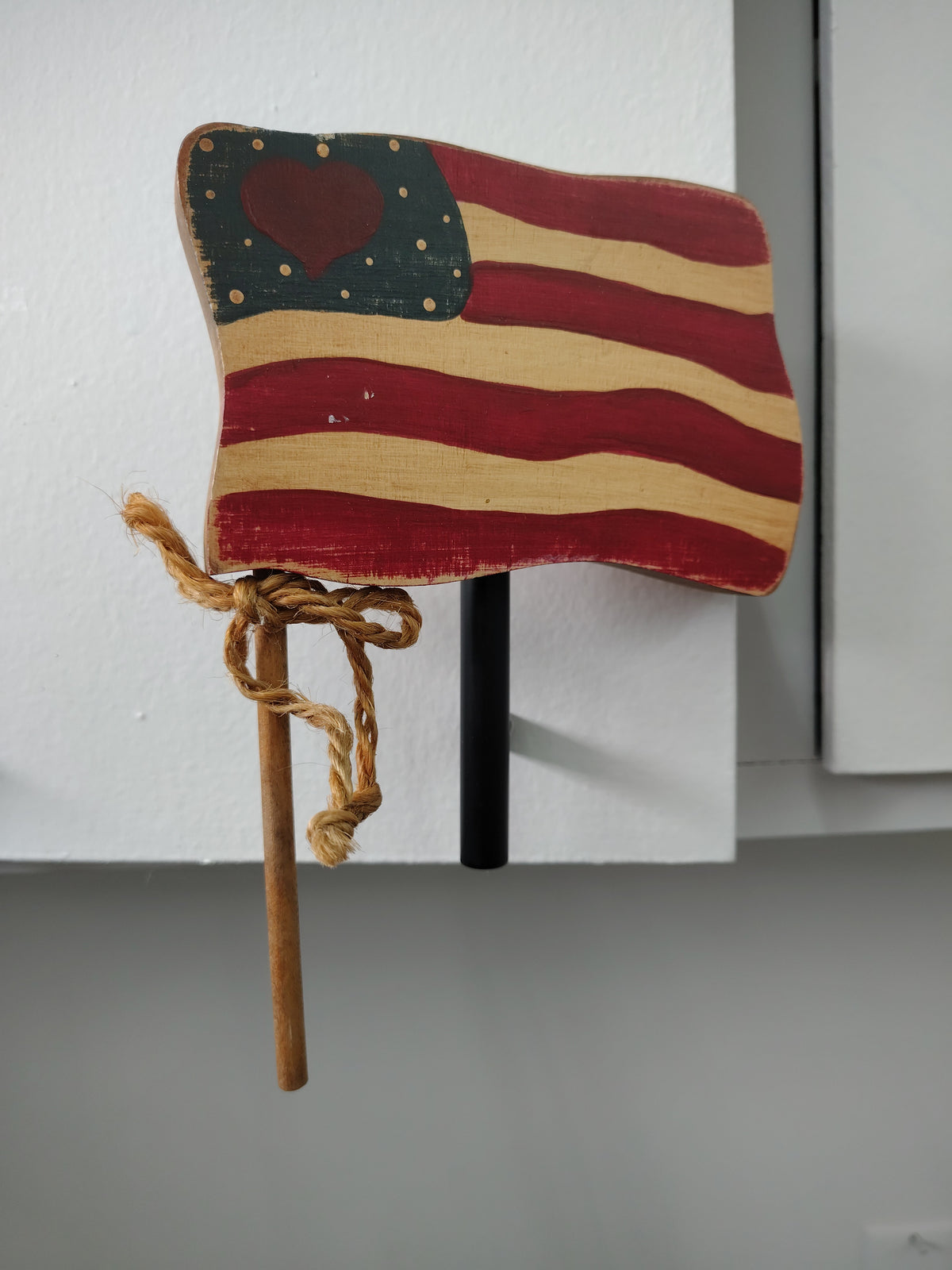 Homestead wooden flag